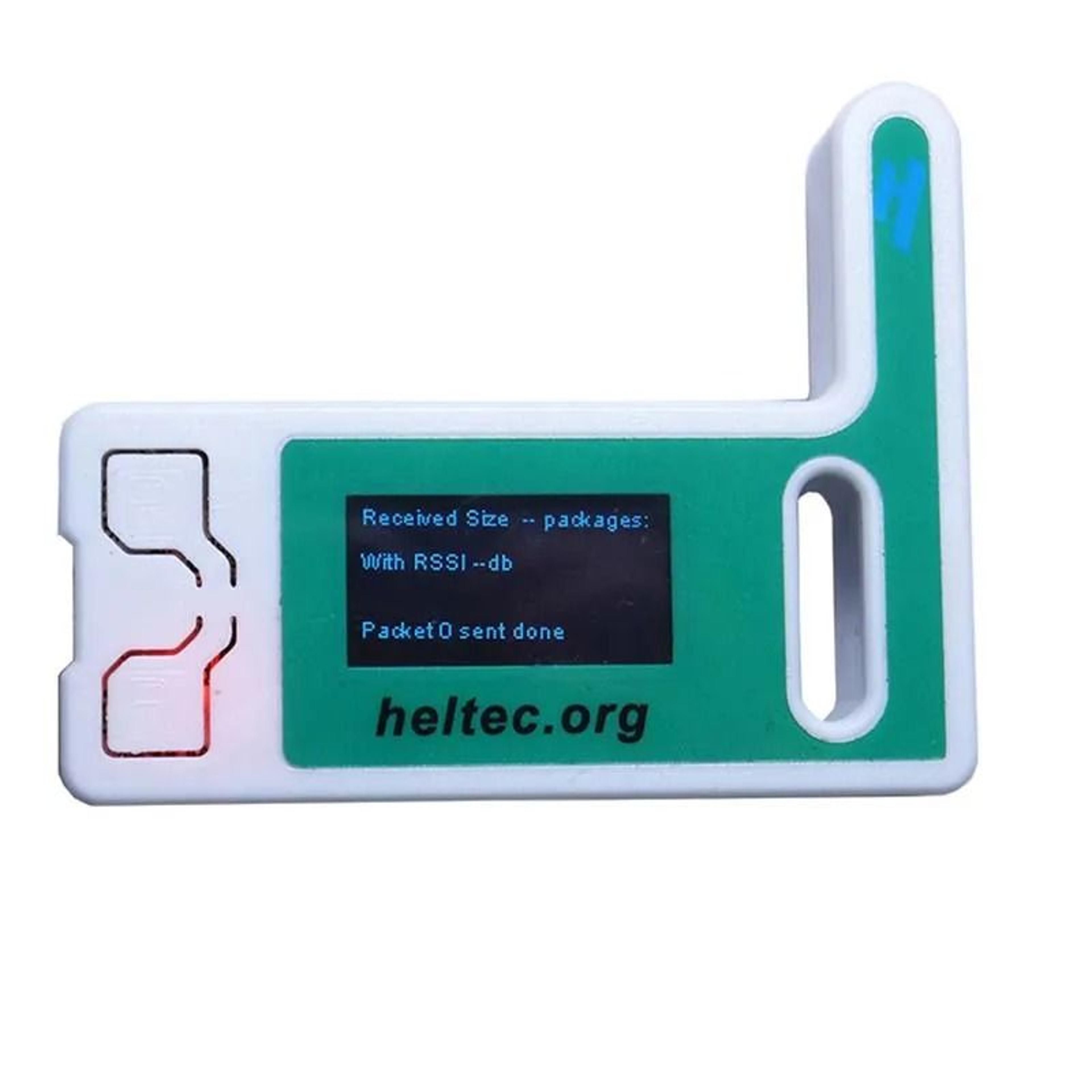 lora development board with oled display and usb c rechargeable option