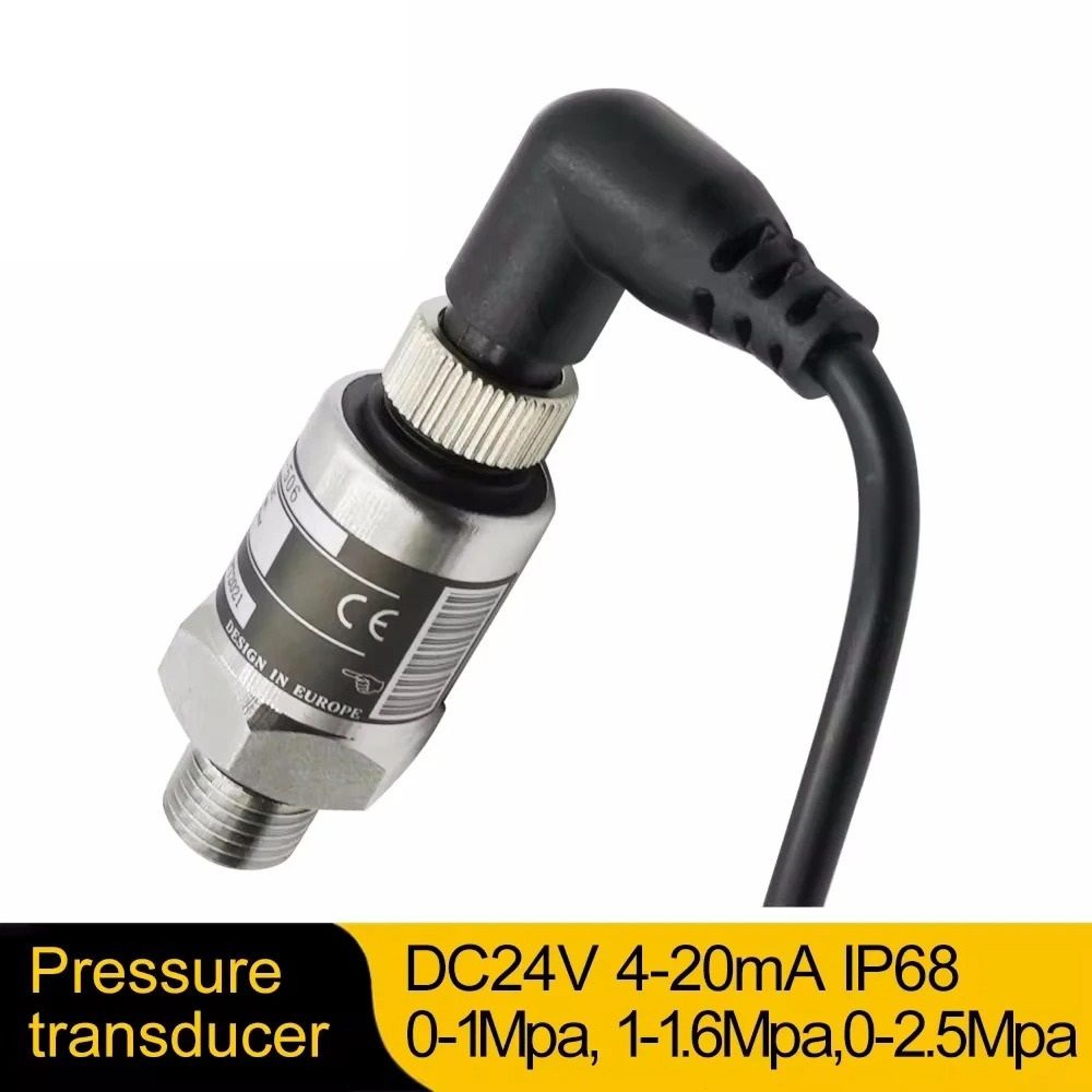 pressure transducer sensor for water gas and hydraulic systems with multiple ranges