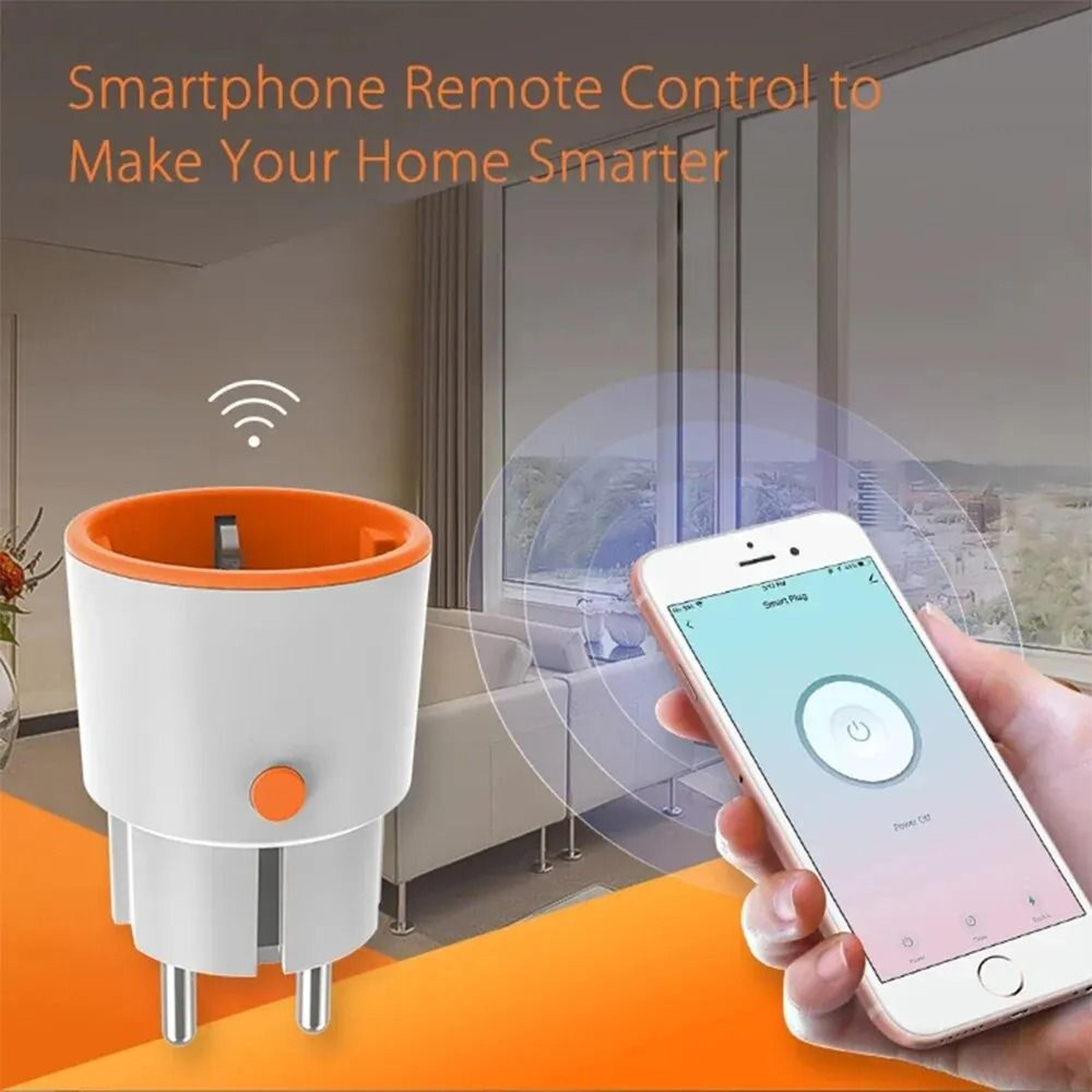 smart zigbee plug socket with energy monitoring and timer control