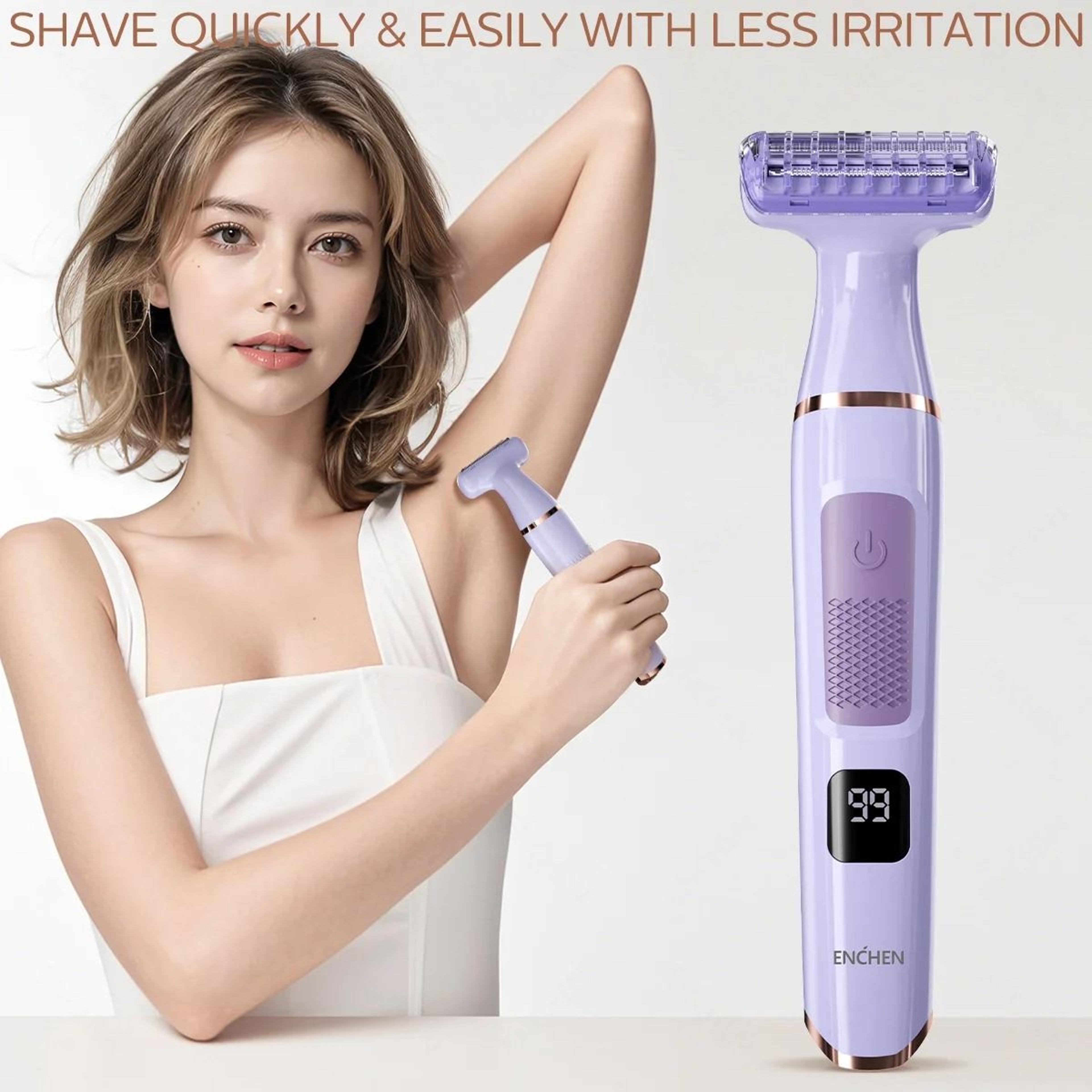 electric foil shaver & trimmer – wet & dry use with portable design