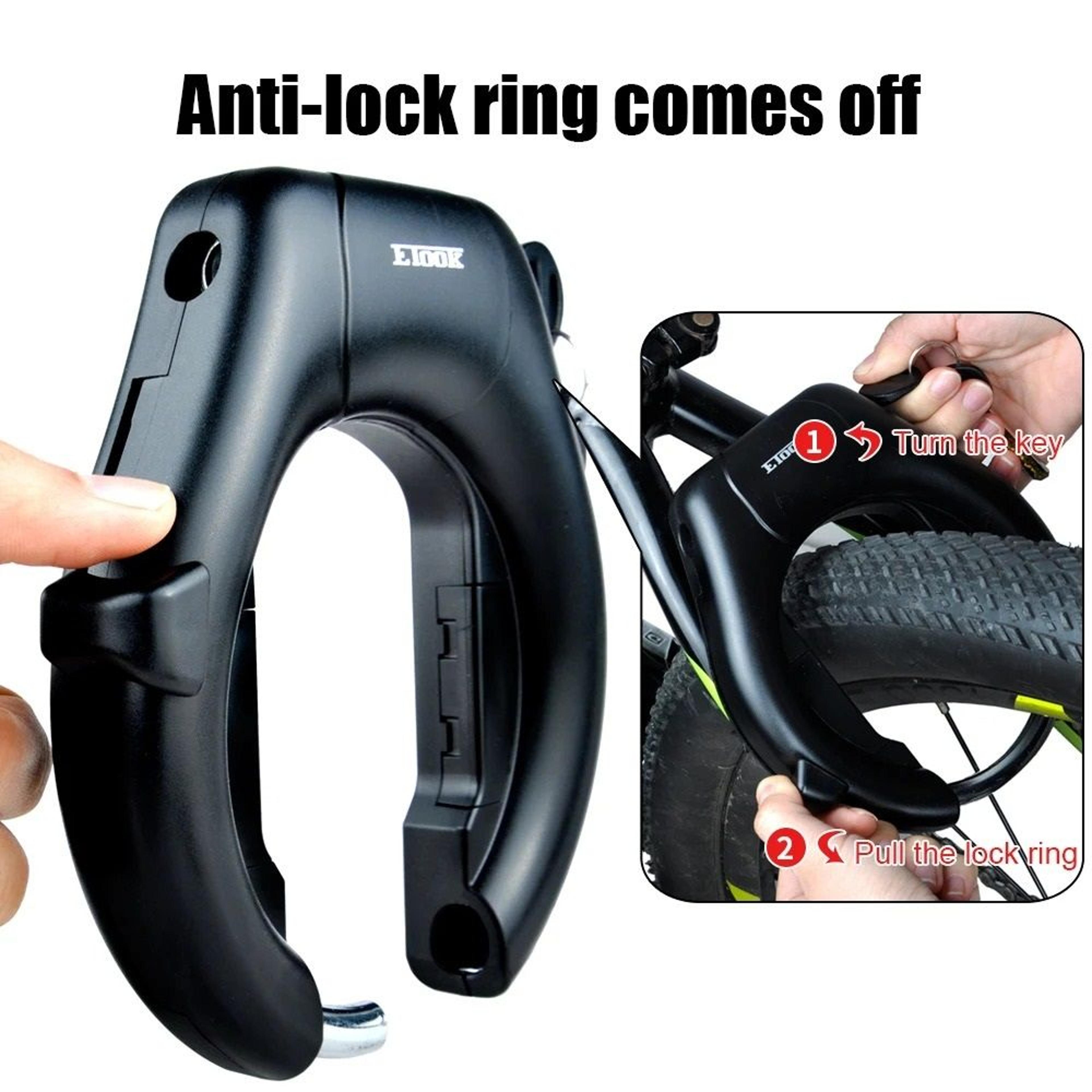 heavy duty hardened steel bike lock for road and mountain bikes