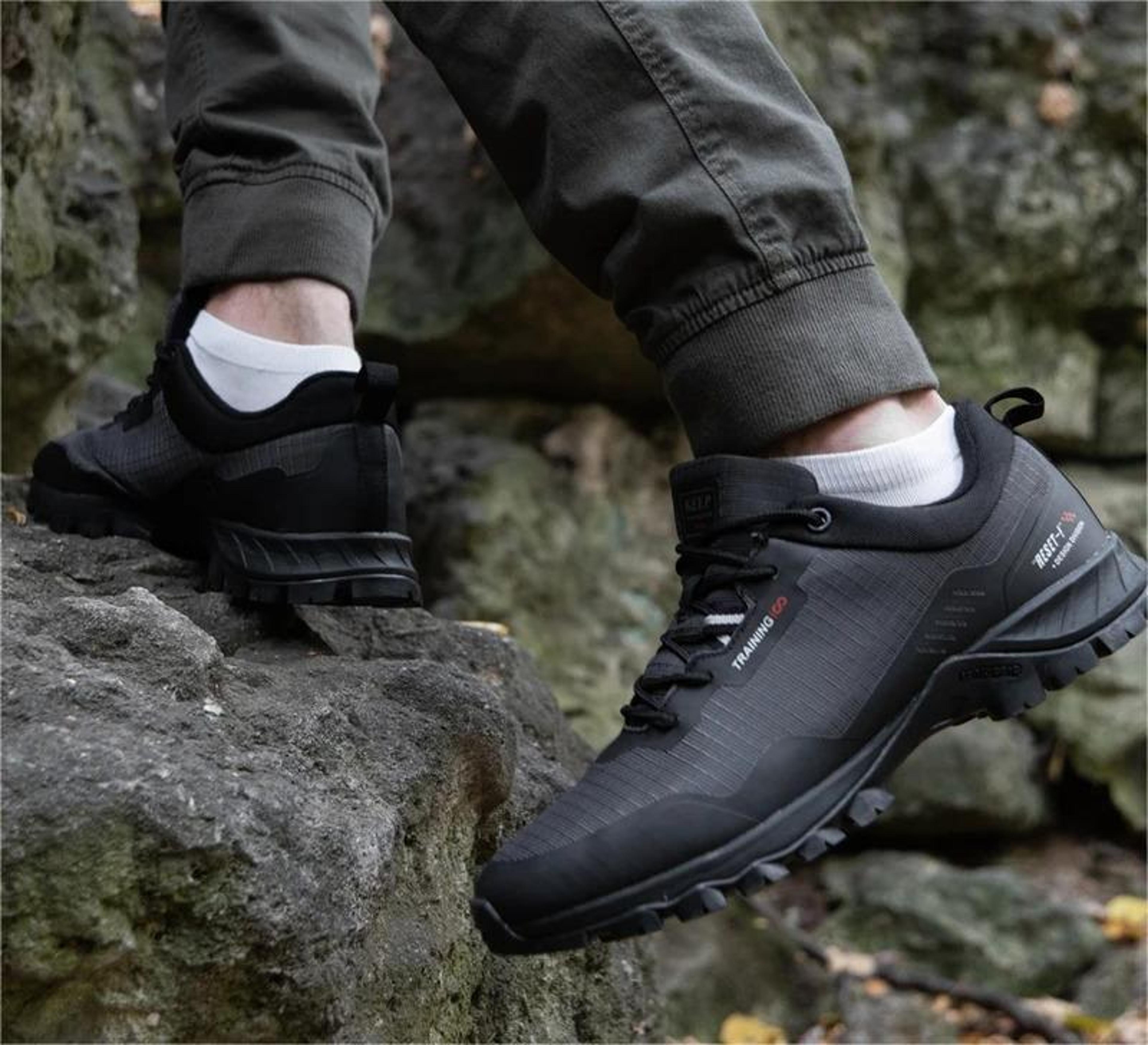 mens waterproof hiking shoes anti skid outdoor travel sneakers