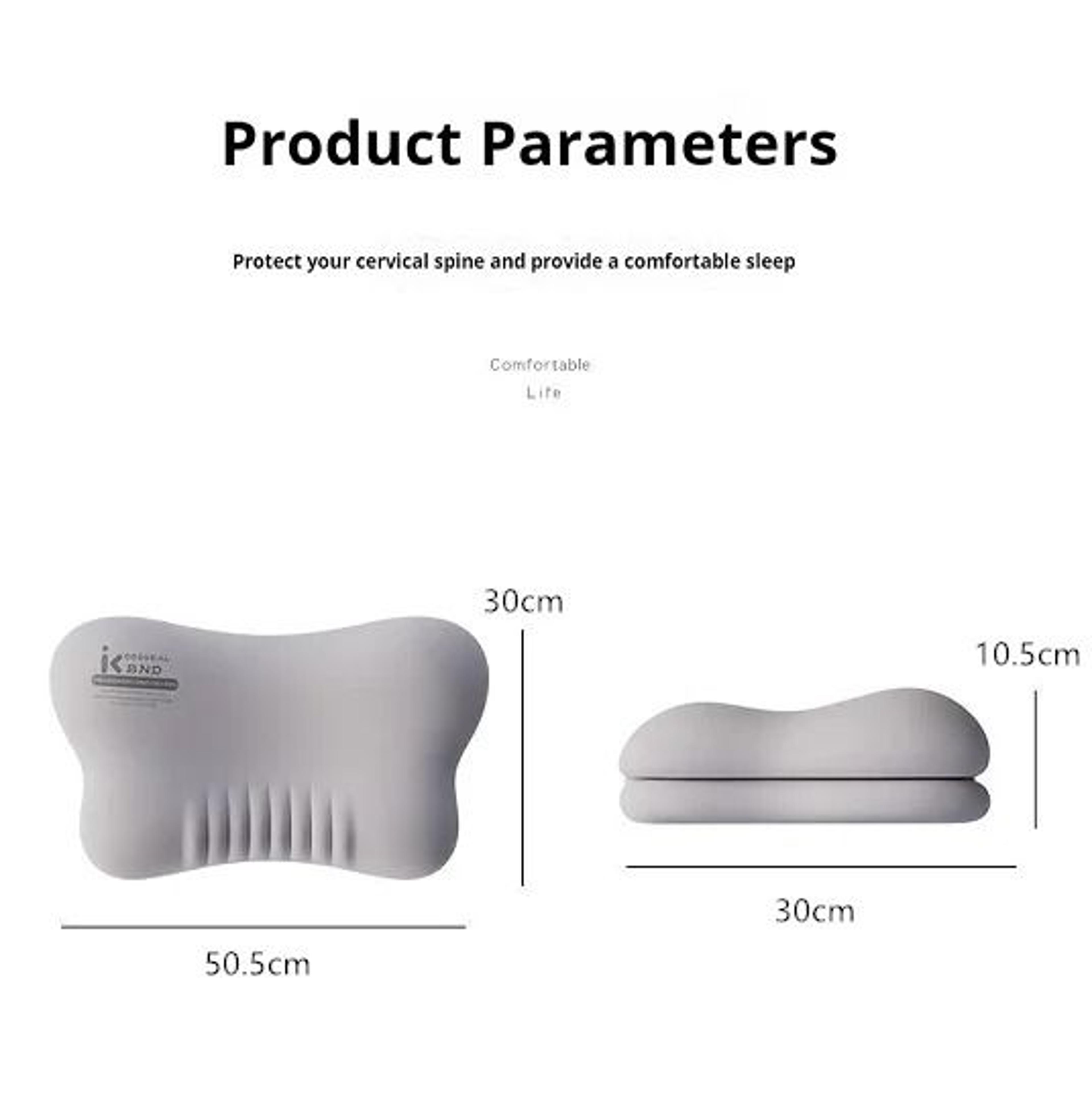 ergonomic memory foam pillow for neck pain relief