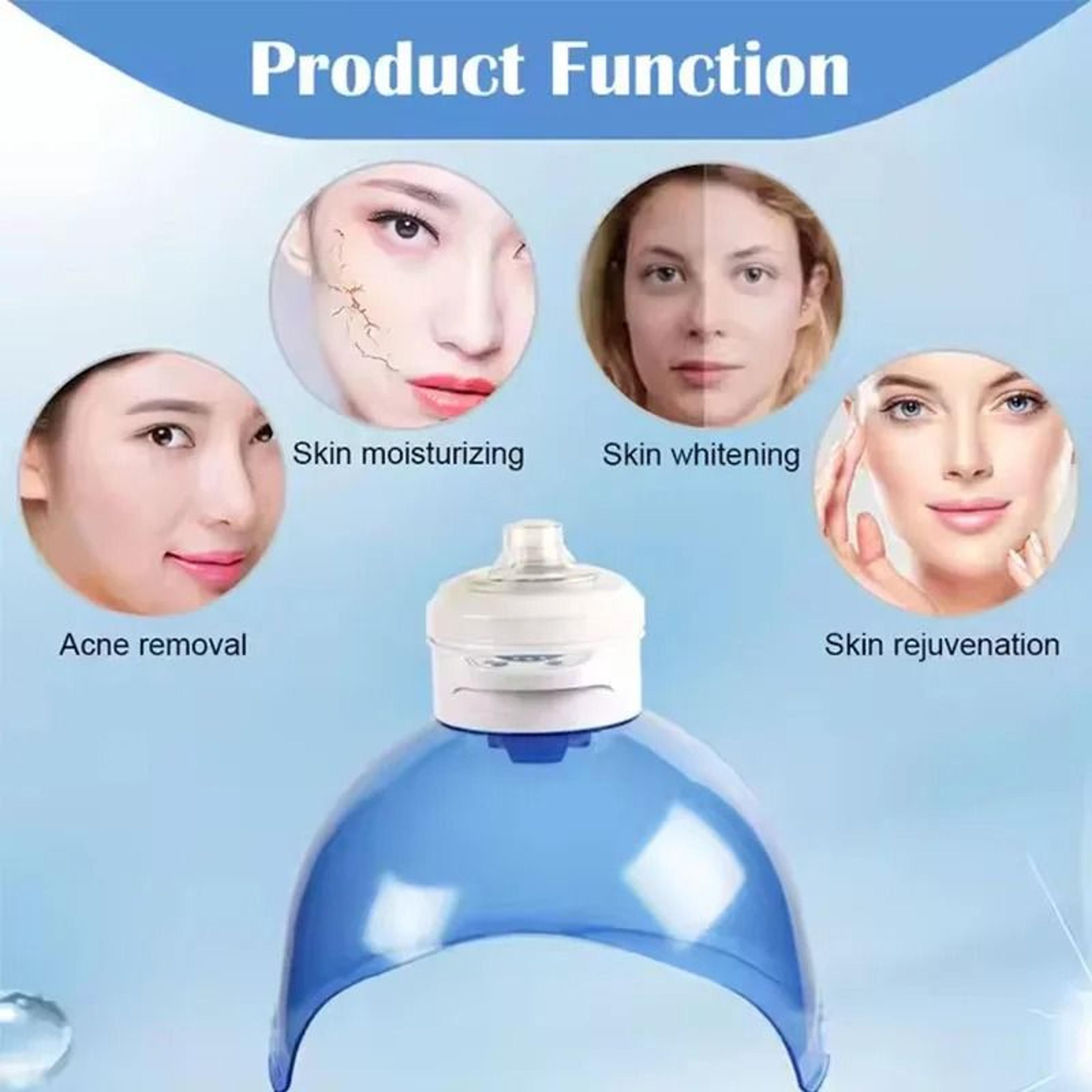 standing hydrogen oxygen led facial mask red blue light therapy machine
