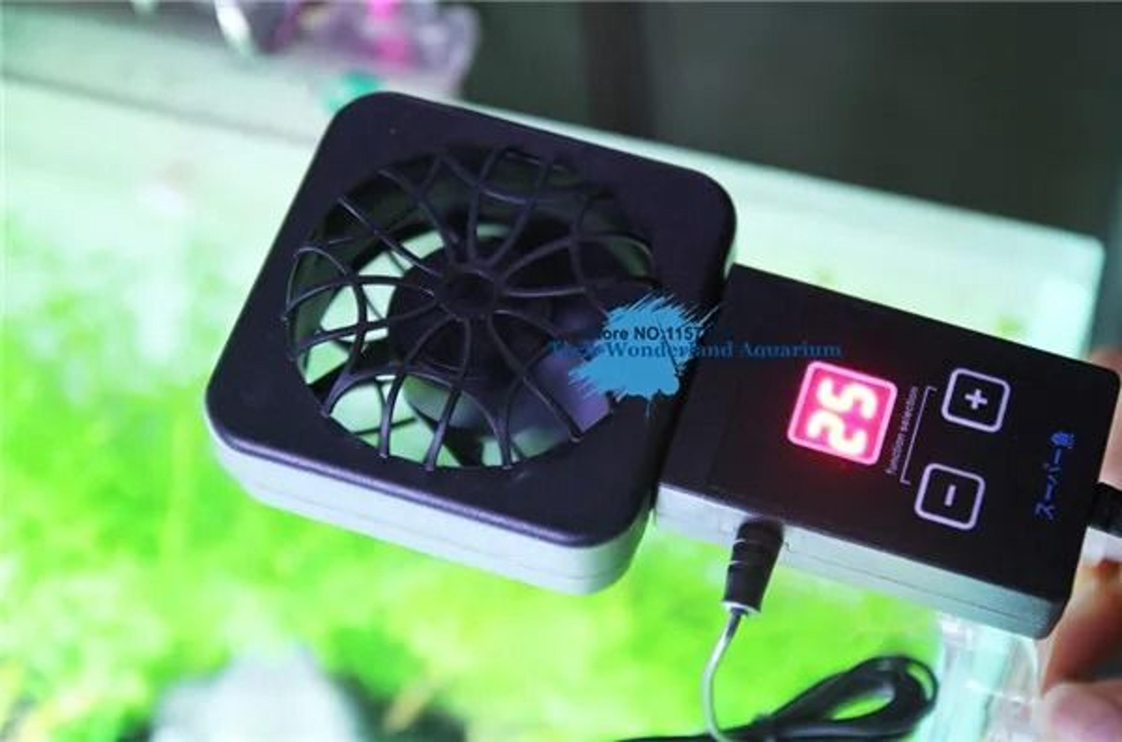 clip on mini aquarium cooling fan with auto temperature sensor
