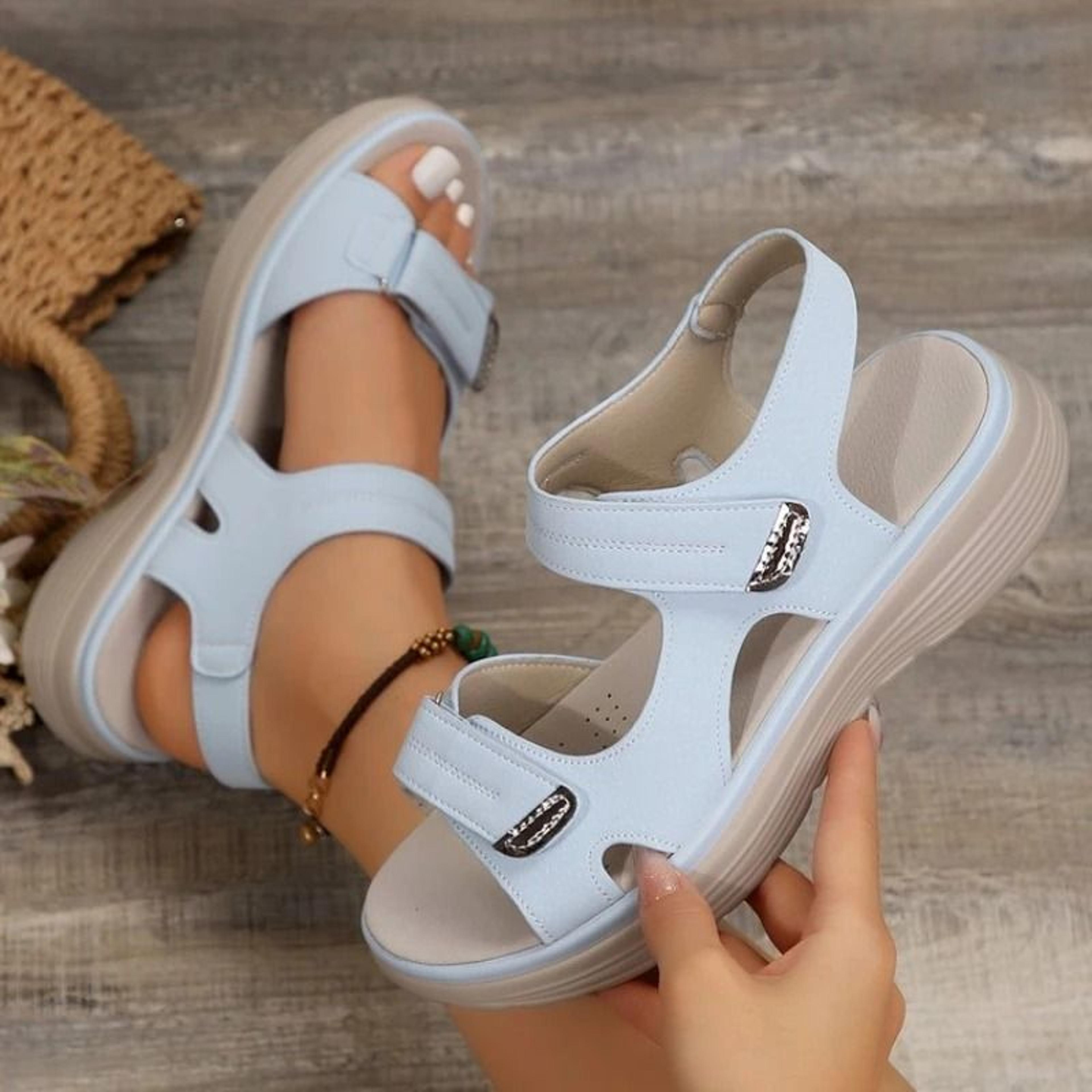 lightweight plus size summer wedge sandals for women