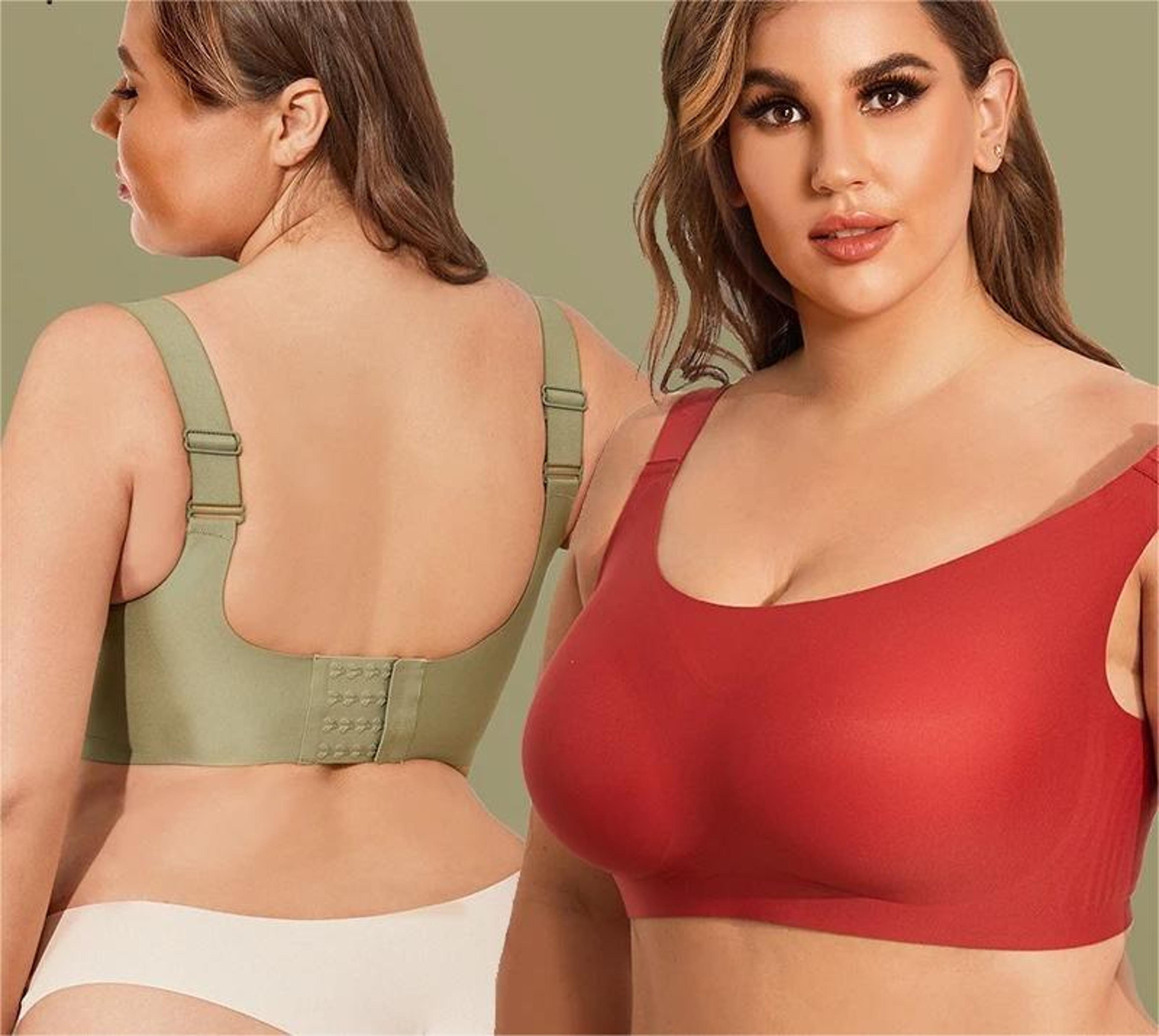 seamless wireless bra set plus size comfort everyday womens bralette