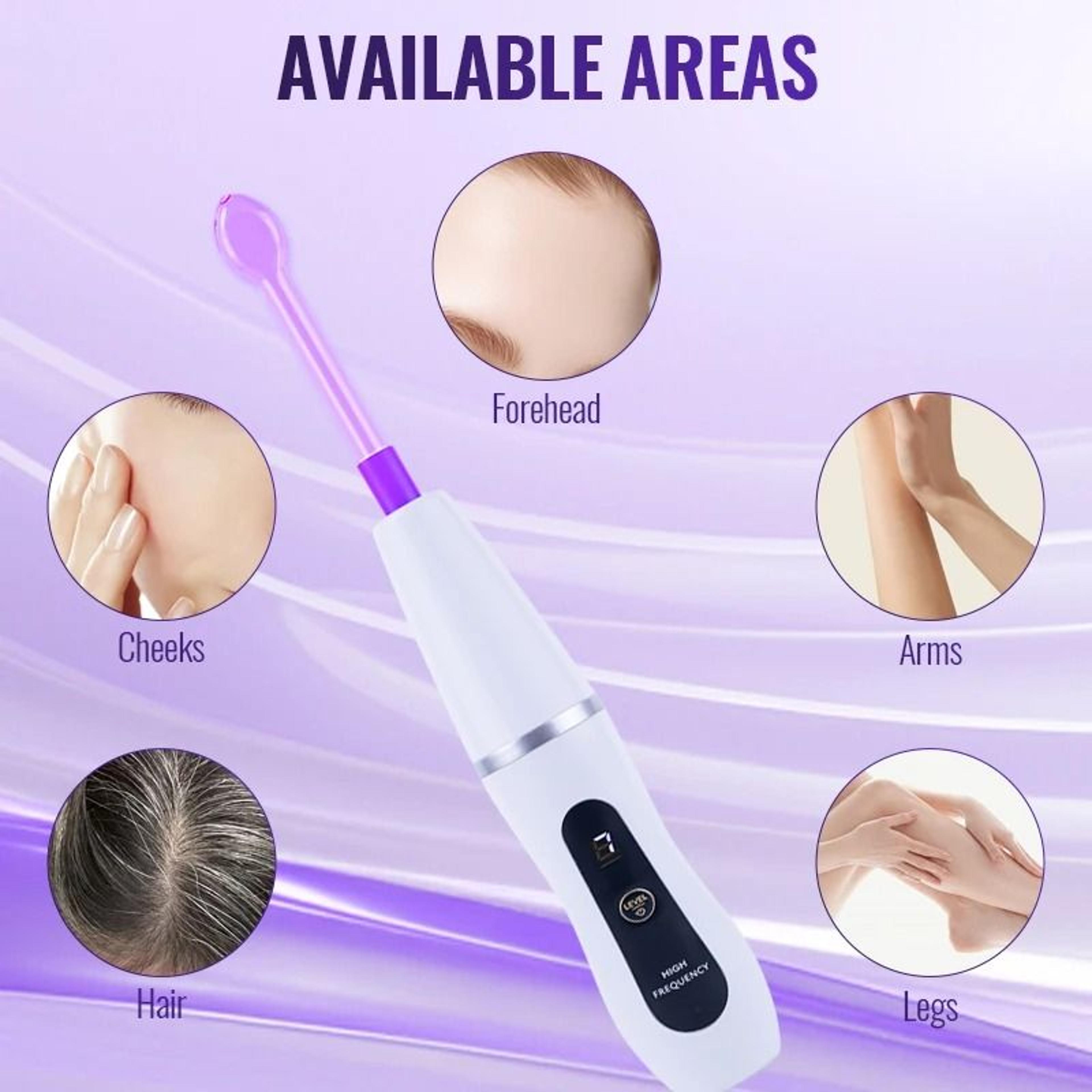 professional high frequency facial wand 6 in 1