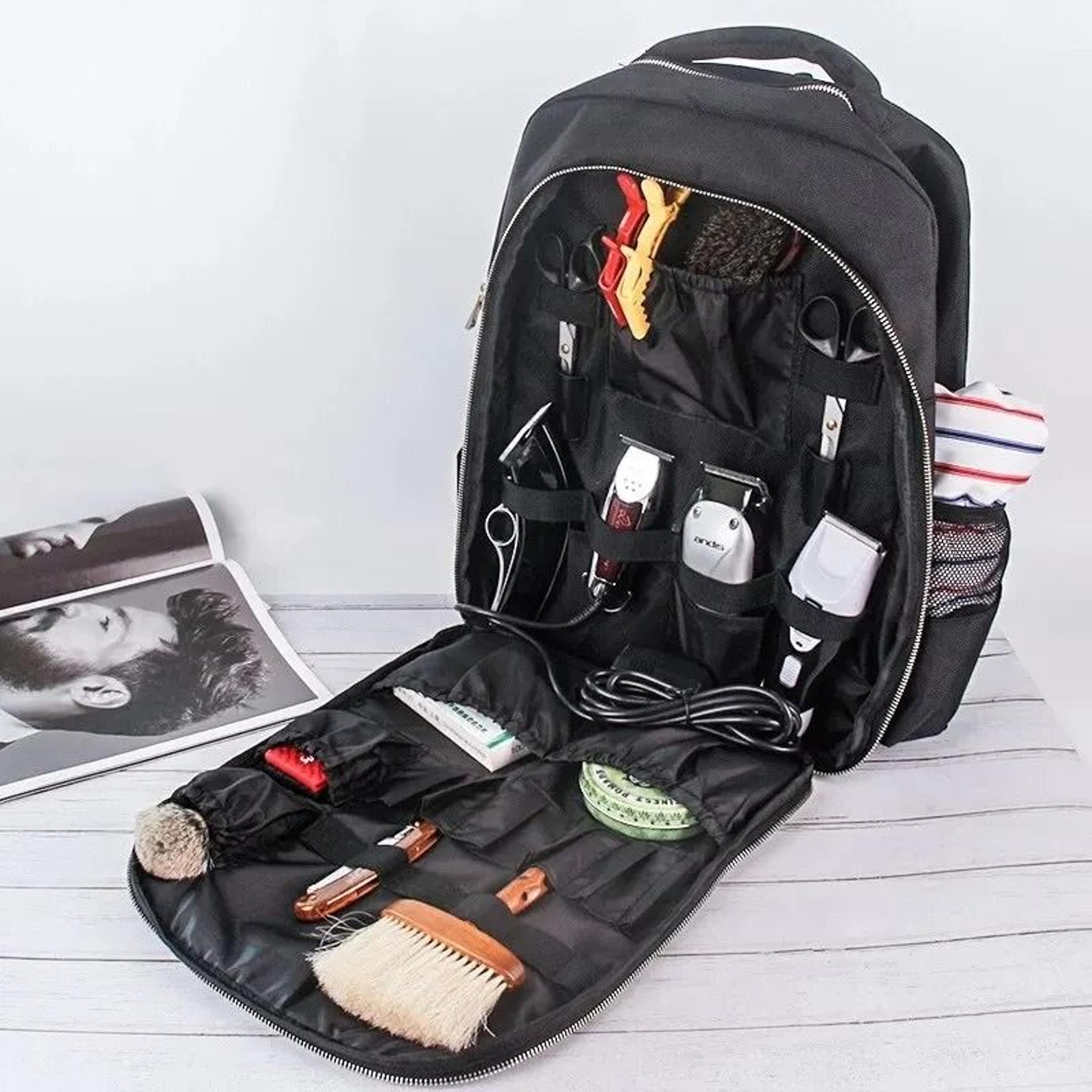 portable barber tools organizer backpack