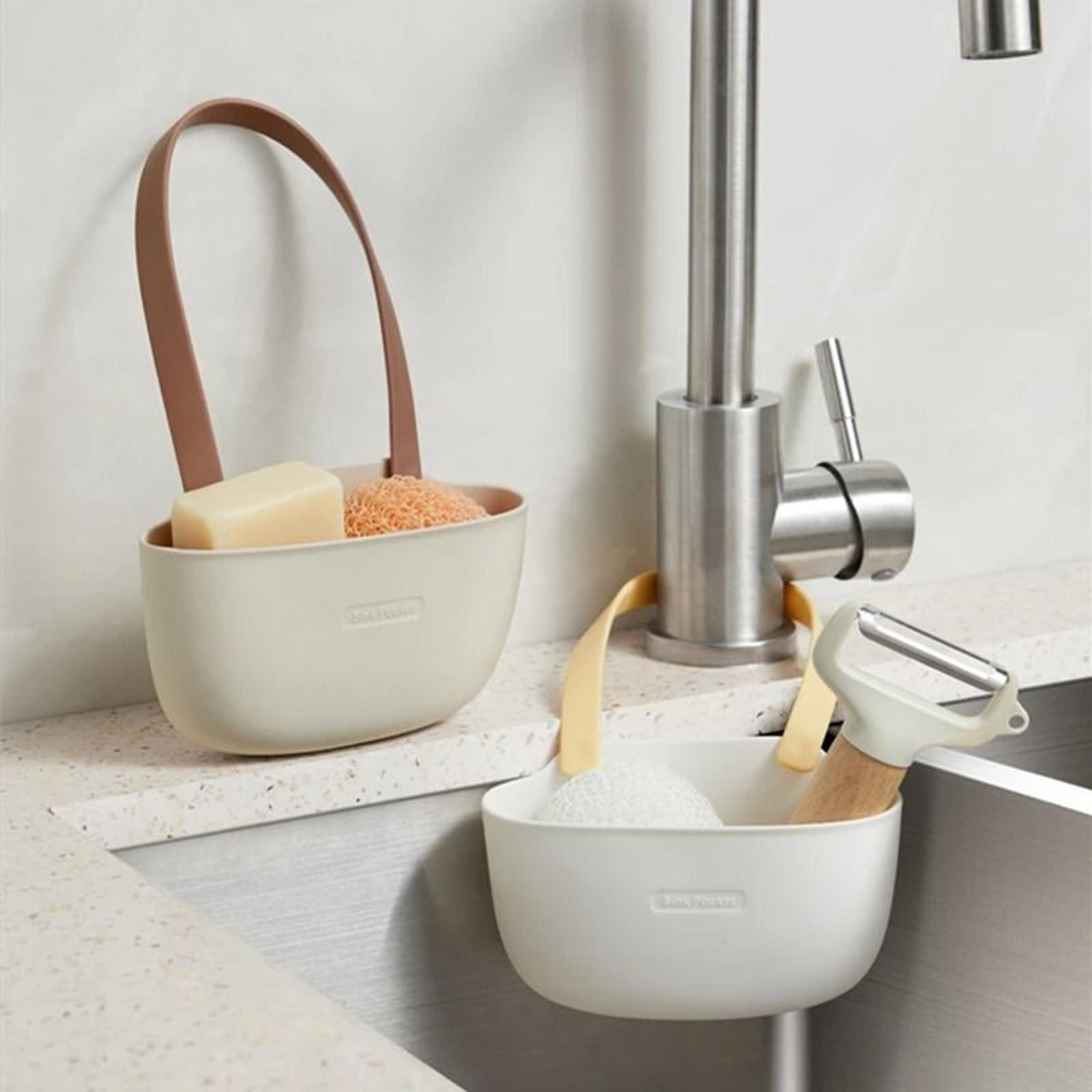 silicone sink sponge and soap holder