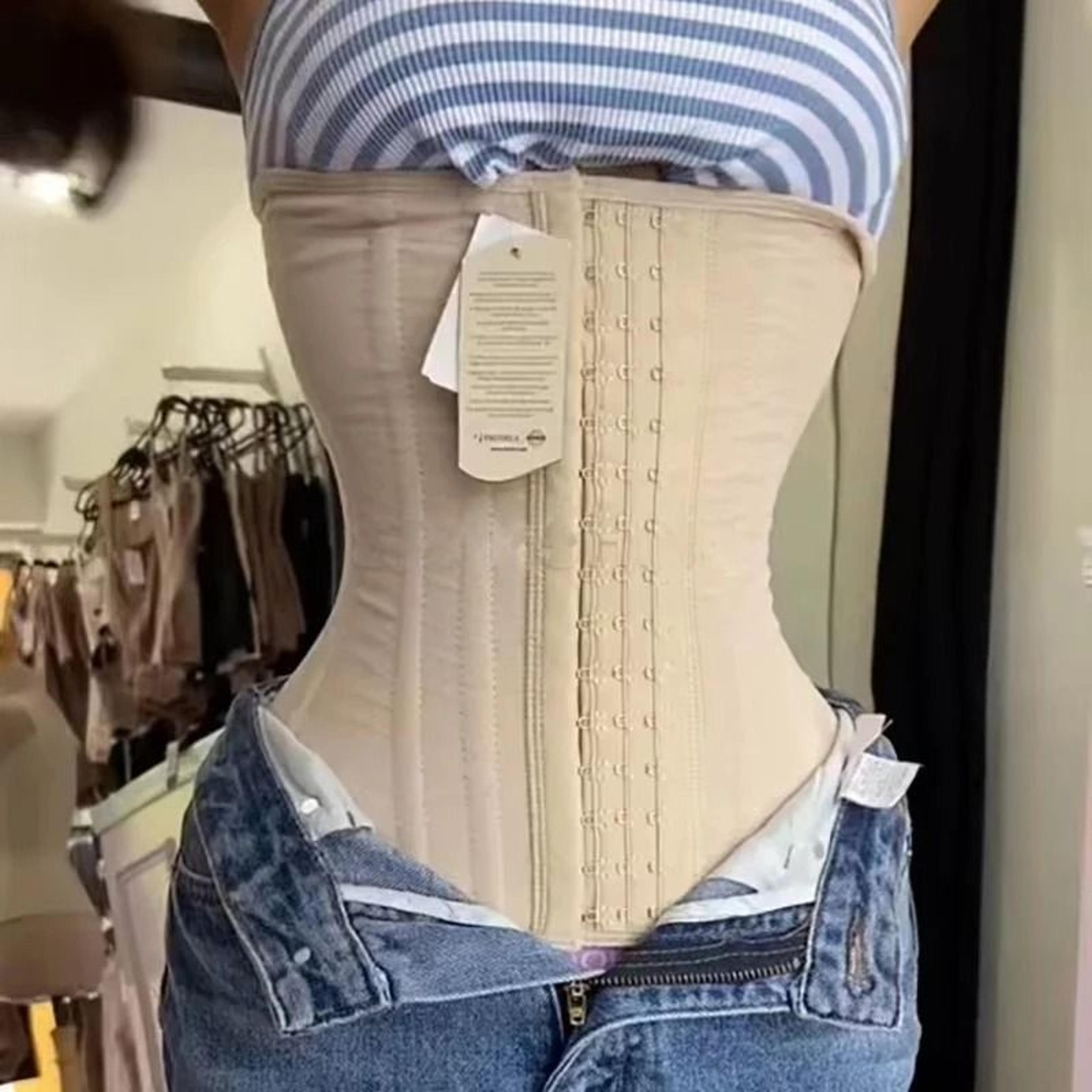 long torso latex waist trainer shapewear