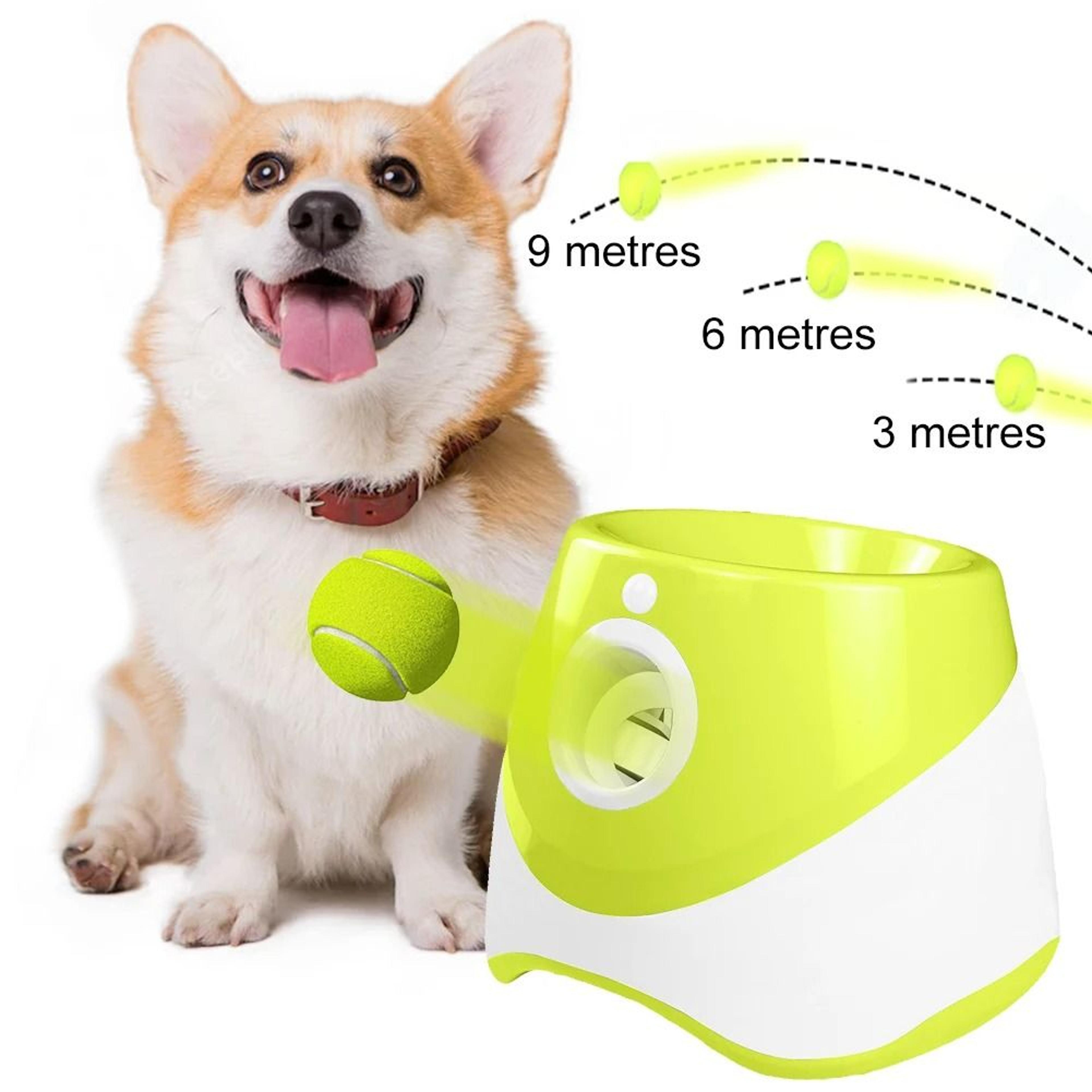automatic dog tennis ball launcher rechargable
