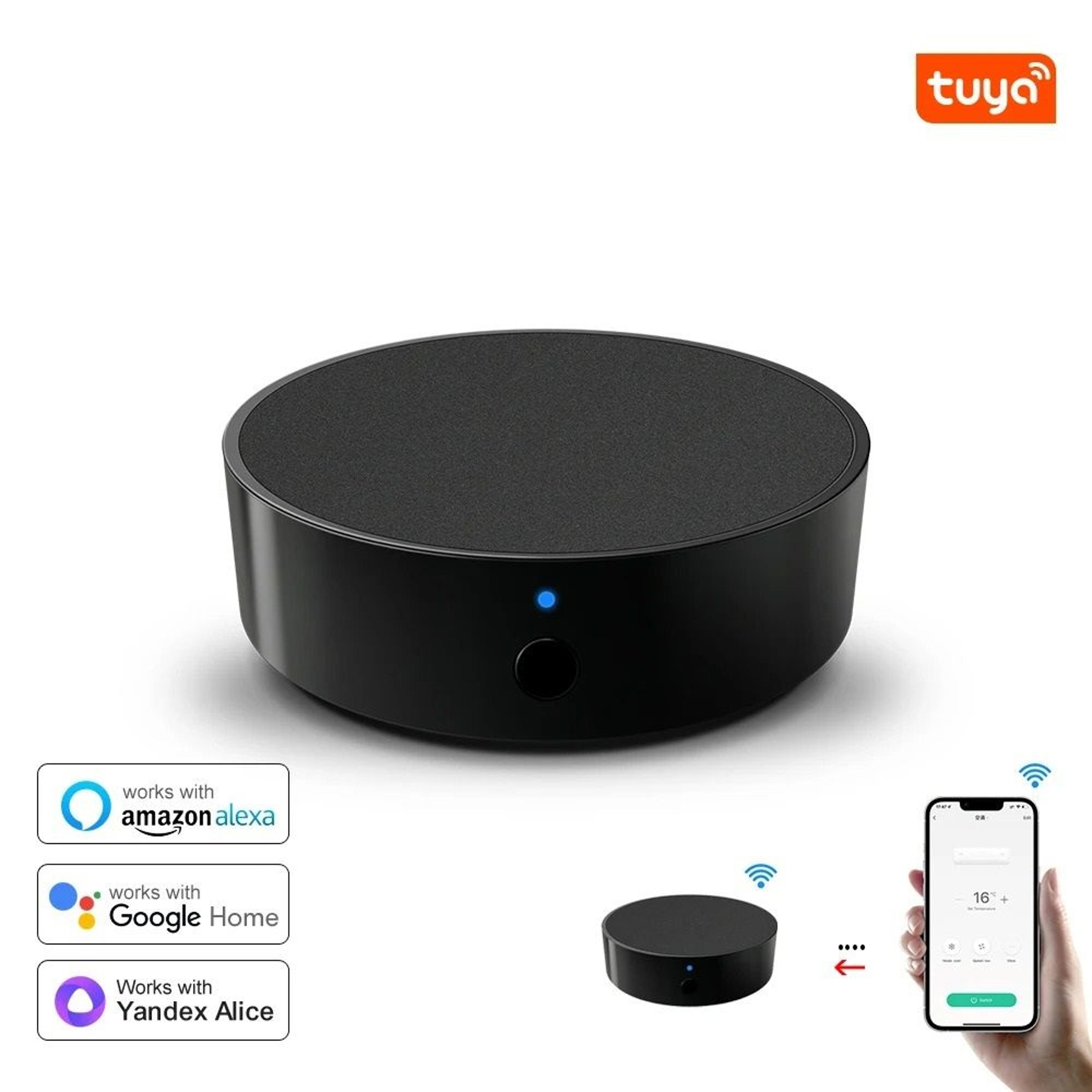 smart wifi universal remote control with tuya app for air conditioners tvs and home devices