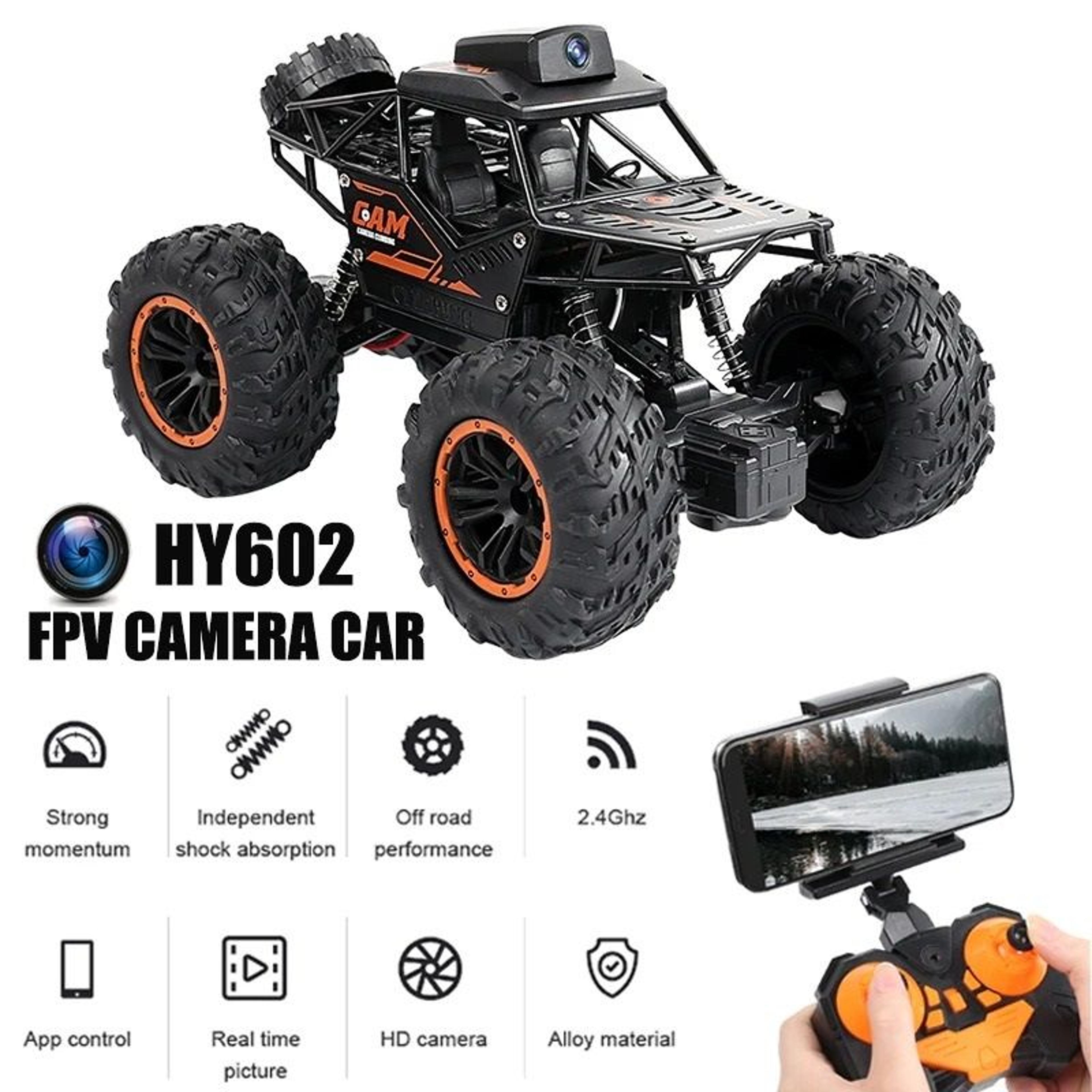 rc car with hd camera and wi-fi fpv remote control stunt suv