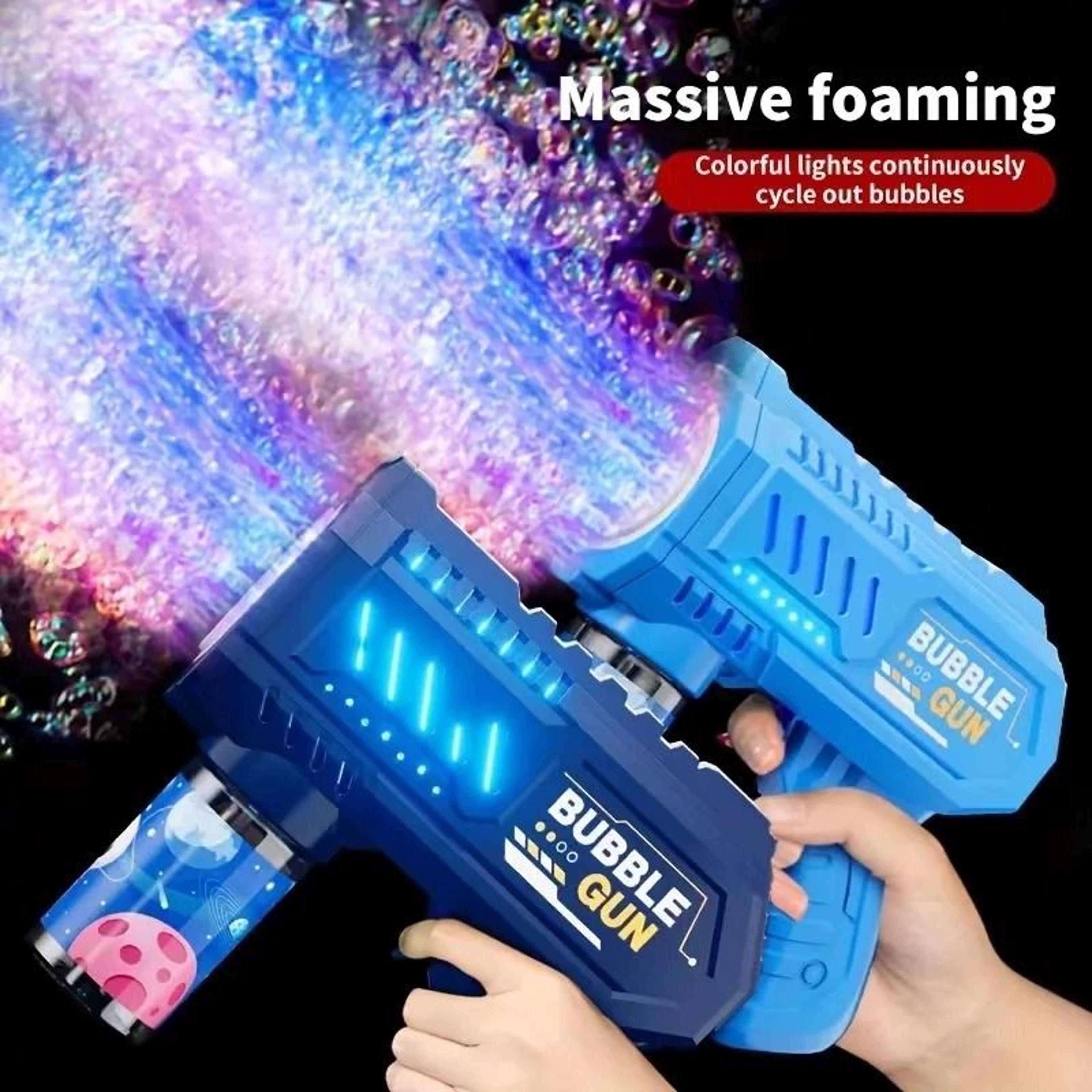 automatic bubble gun rocket bubble blower for kids