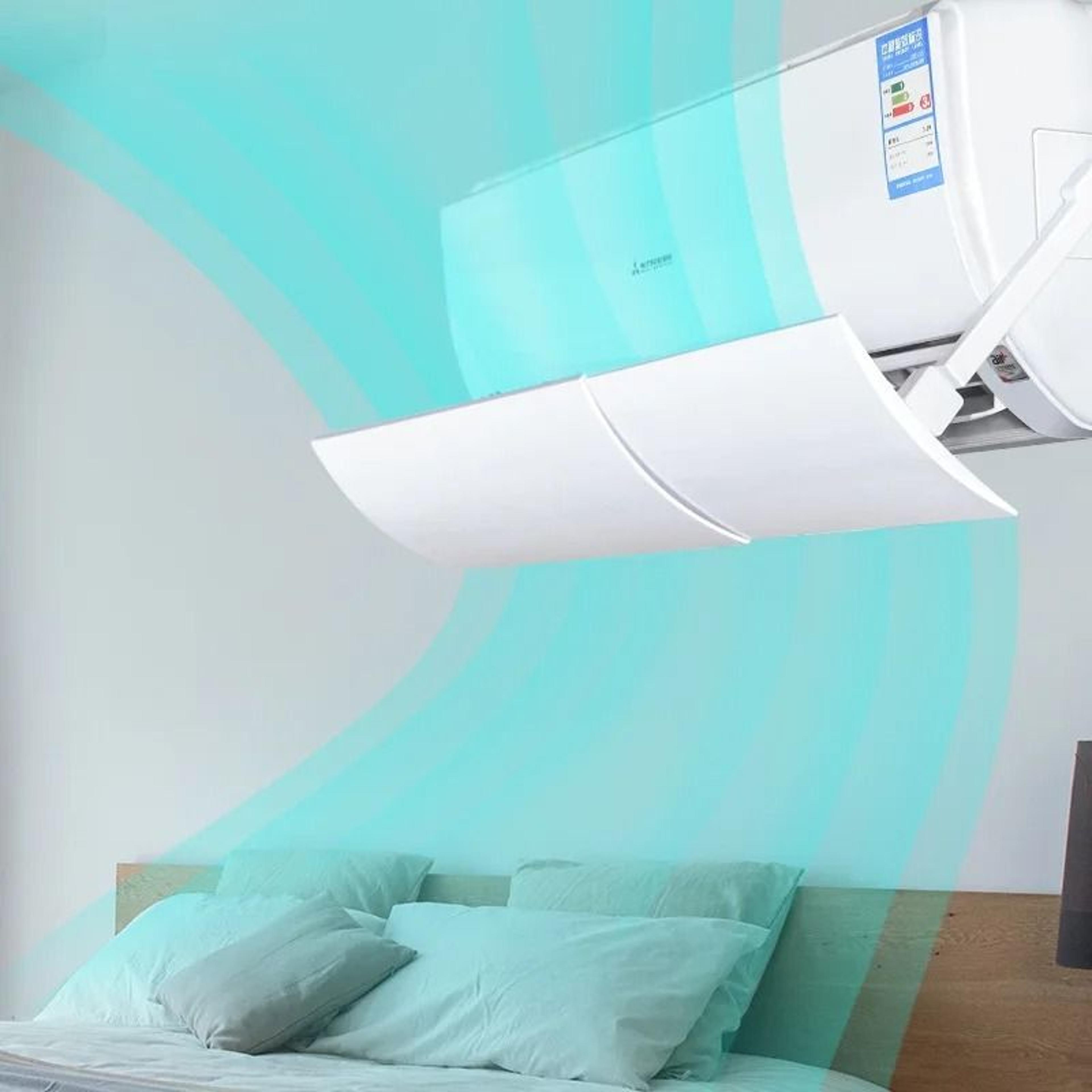 adjustable air conditioner deflector for comfortable indoor airflow