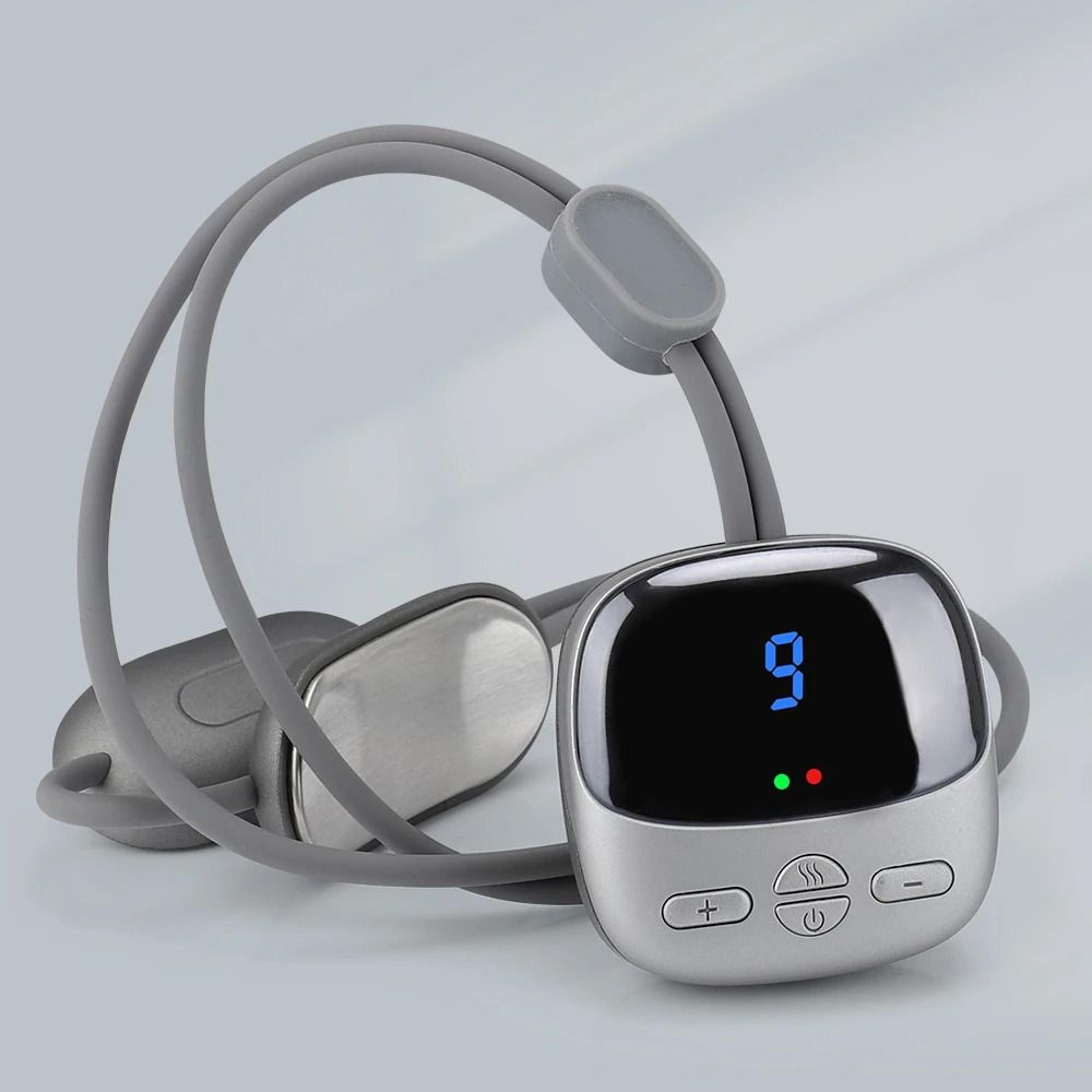 smart hanging neck shoulder massager with hot compress