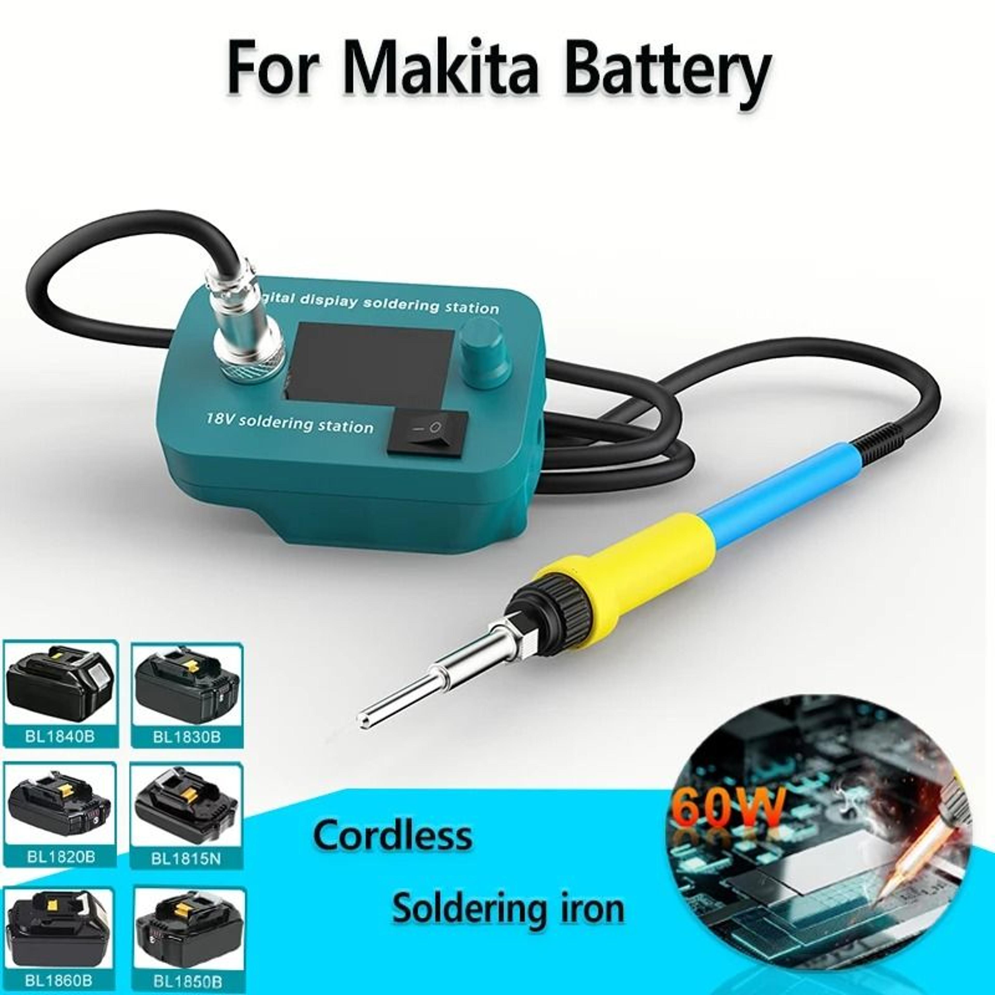 cordless soldering iron tool compatible with makita 18v batteries for diy and professional repairs