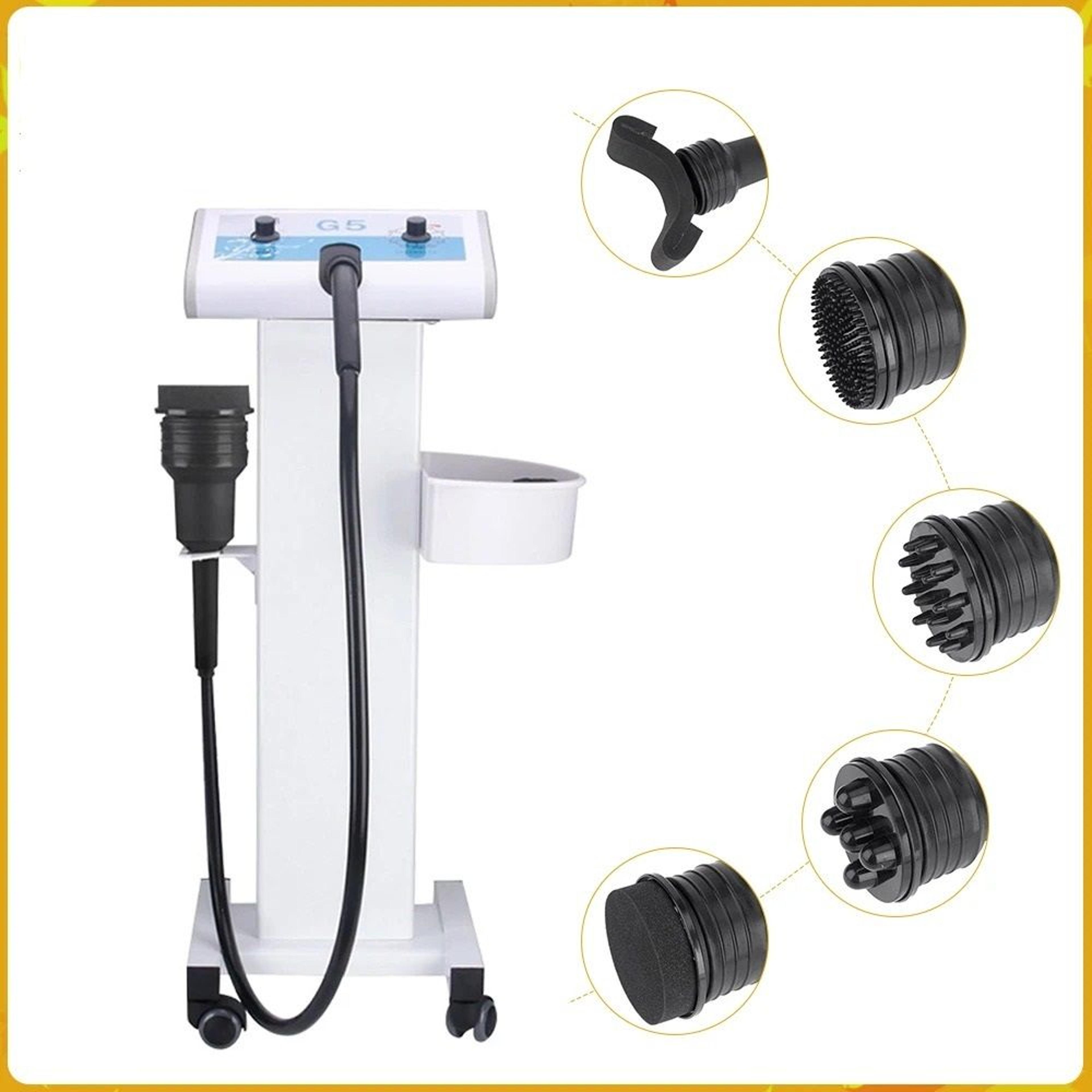 professional vibrating slimming massager with 5 interchangeable tips