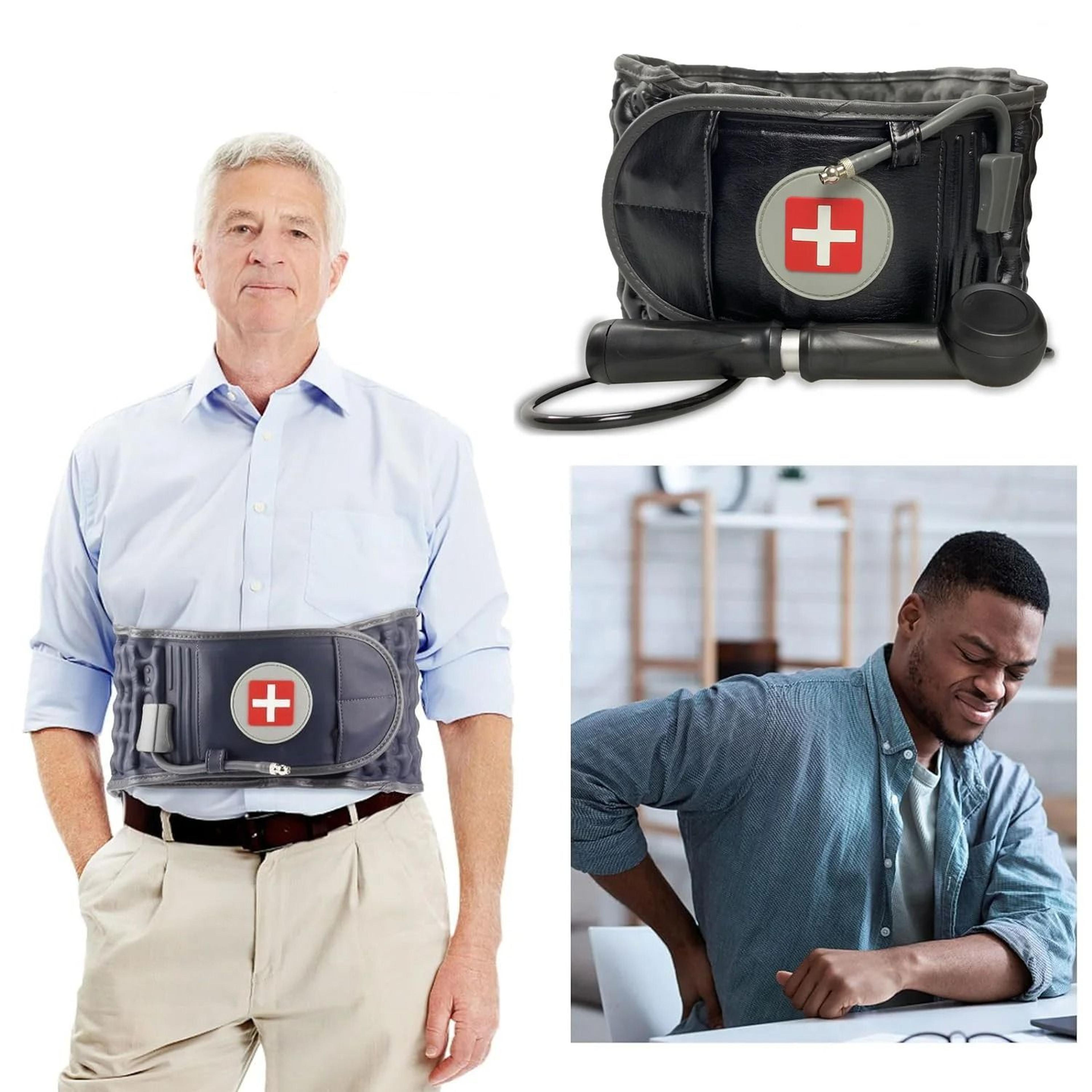 adjustable air decompression spine support brace for back & scoliosis relief