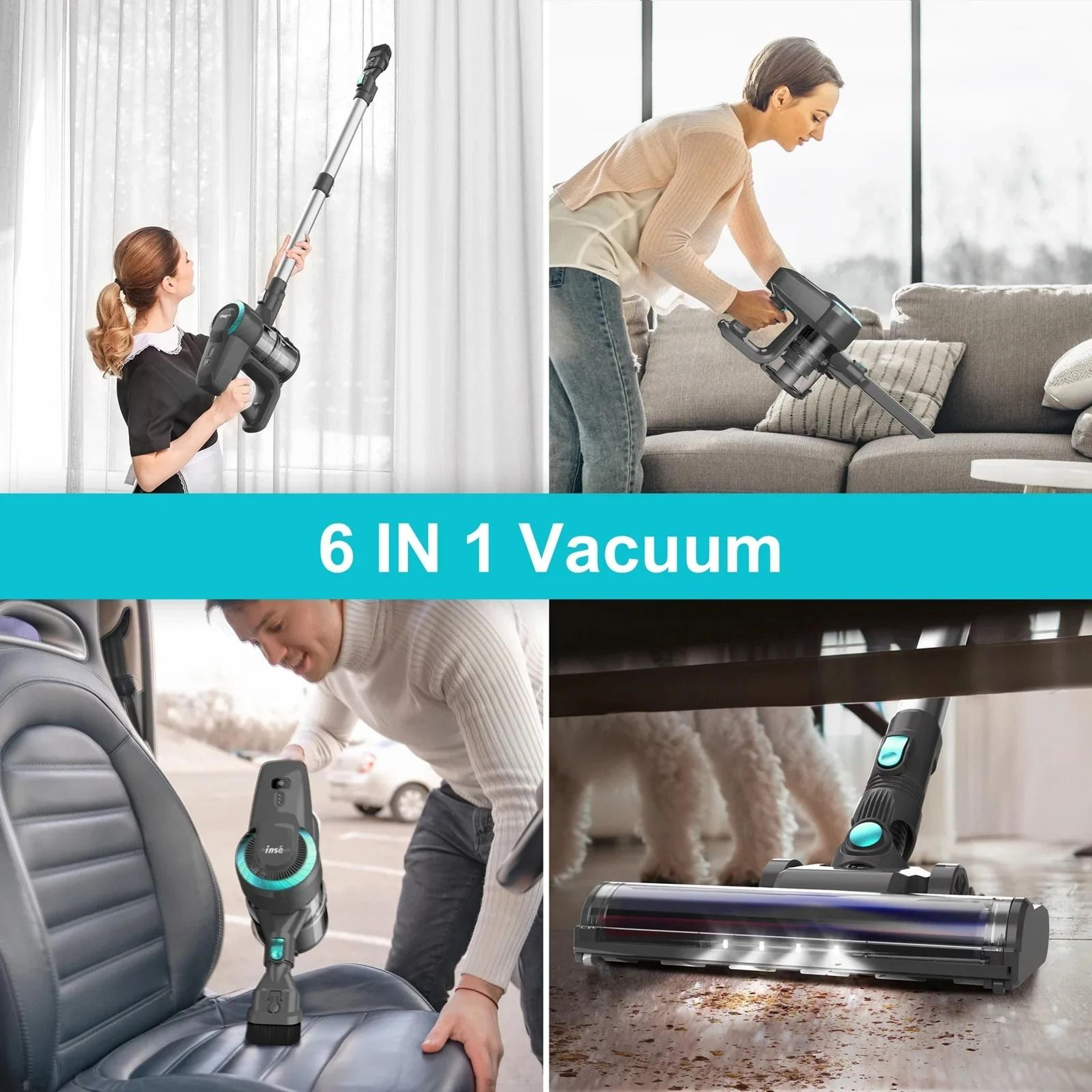 cordless 6 in 1 stick vacuum cleaner with handheld mode