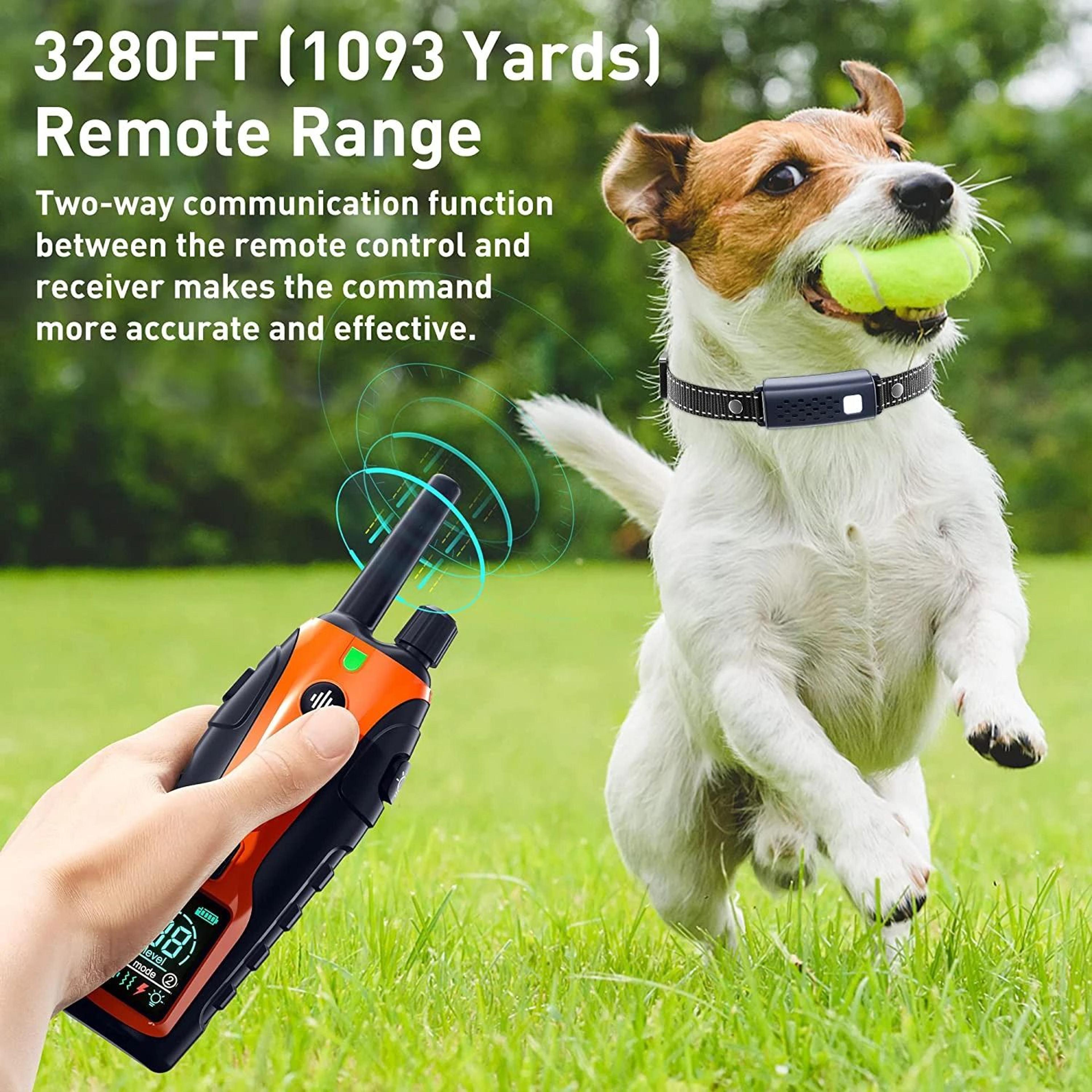 long range electric dog training collar with waterproof control