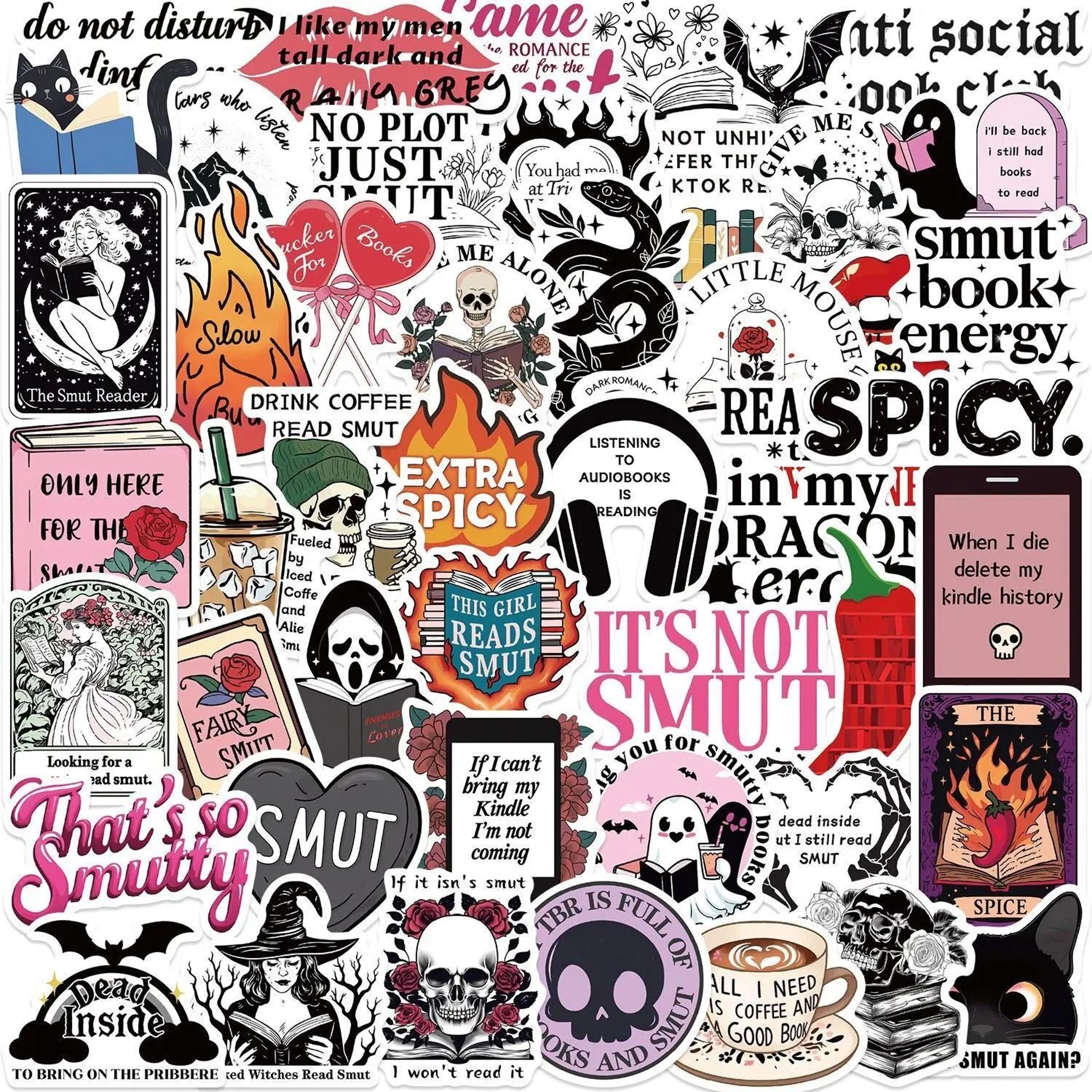 bookish reading sticker decals mix pack