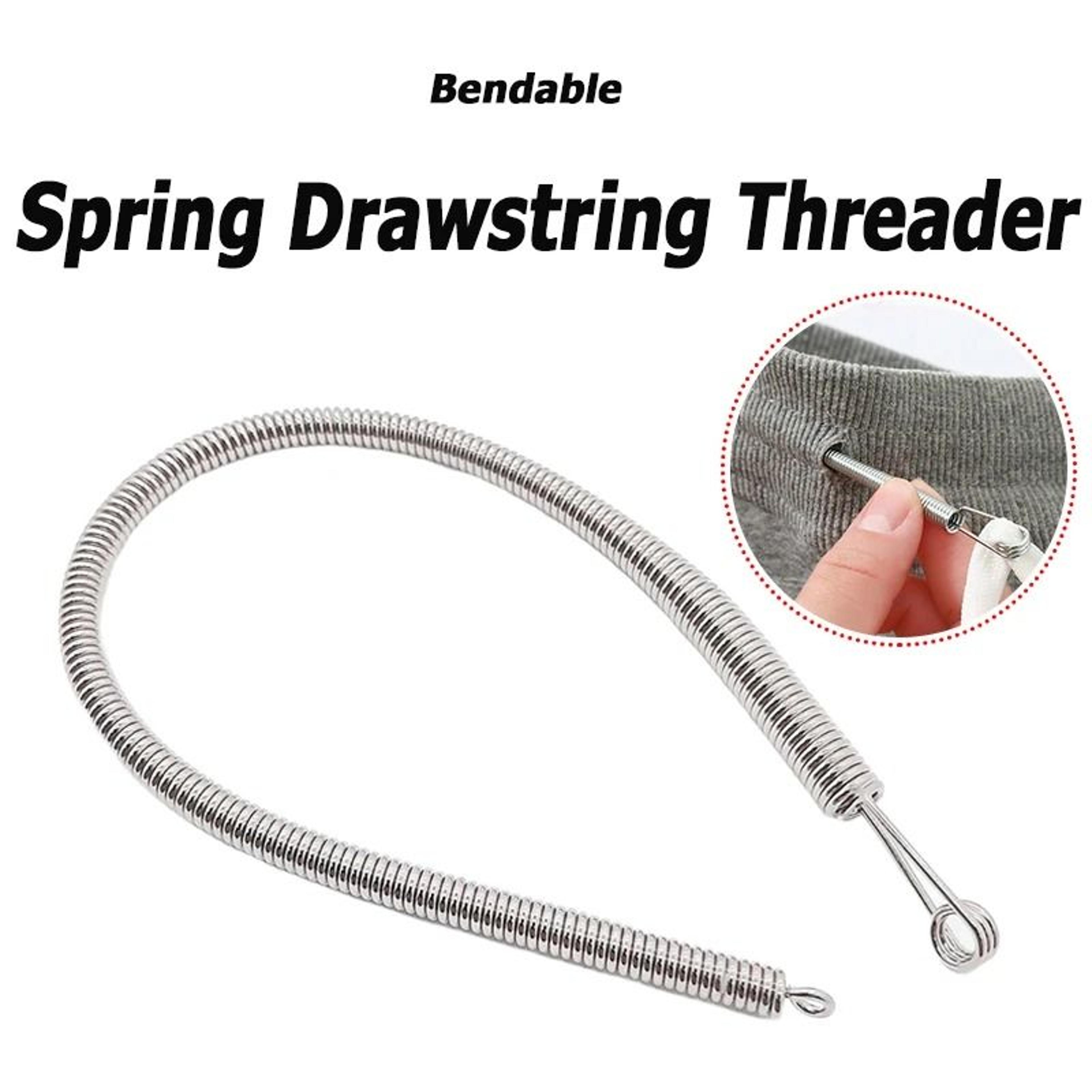flexible spring drawstring threader tool for pants and hoodies