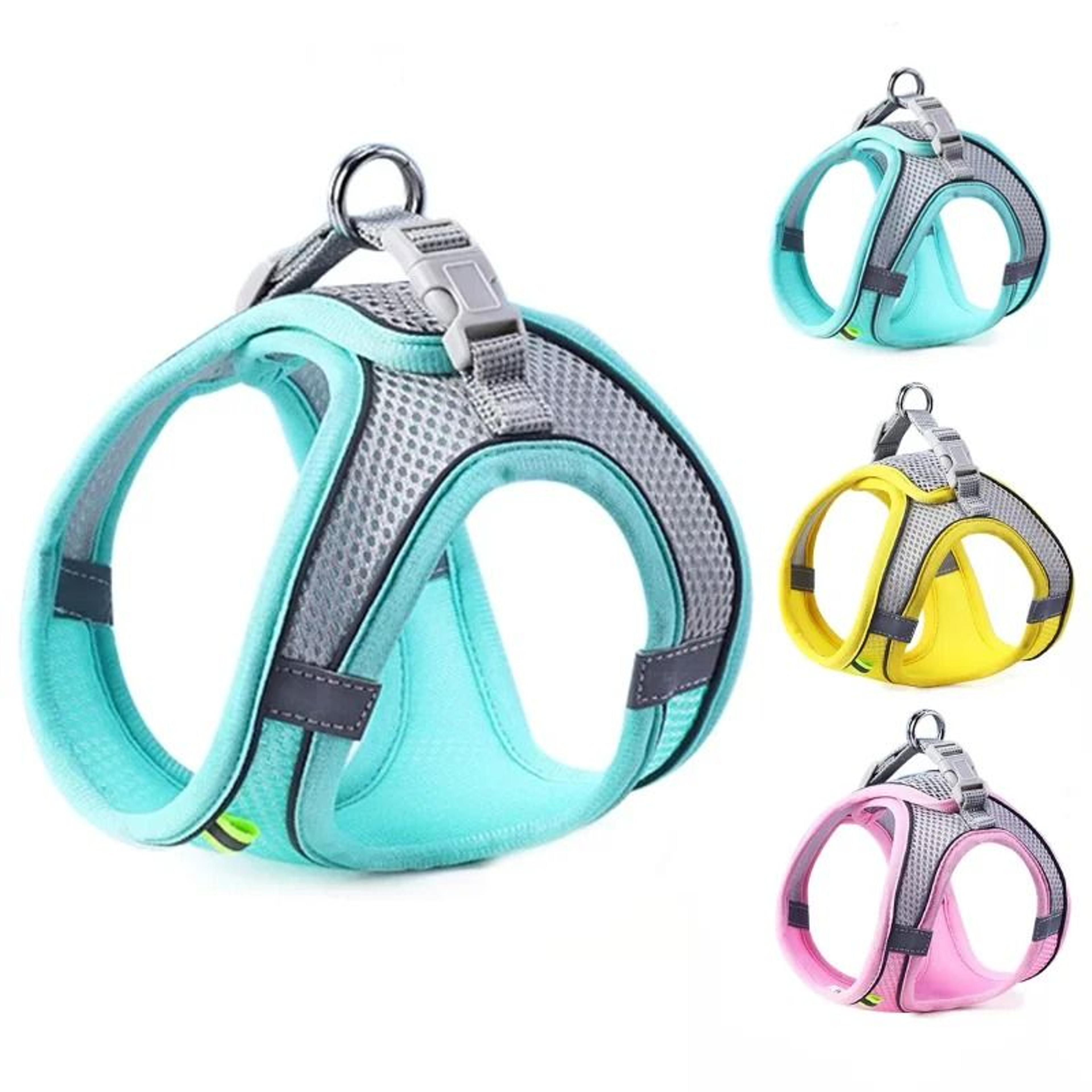reflective breathable pet harness vest adjustable for small and medium dogs