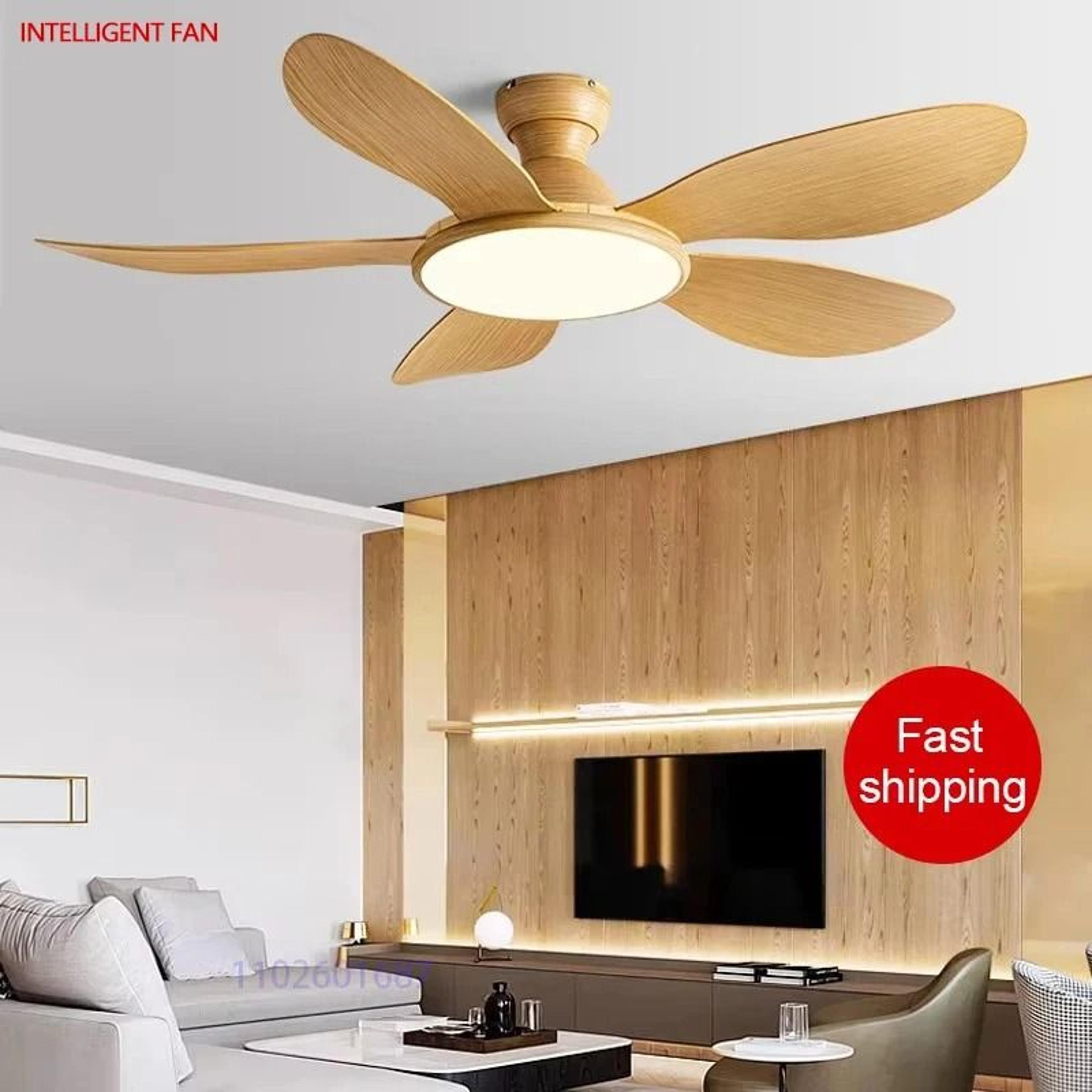 modern led ceiling fan with remote control