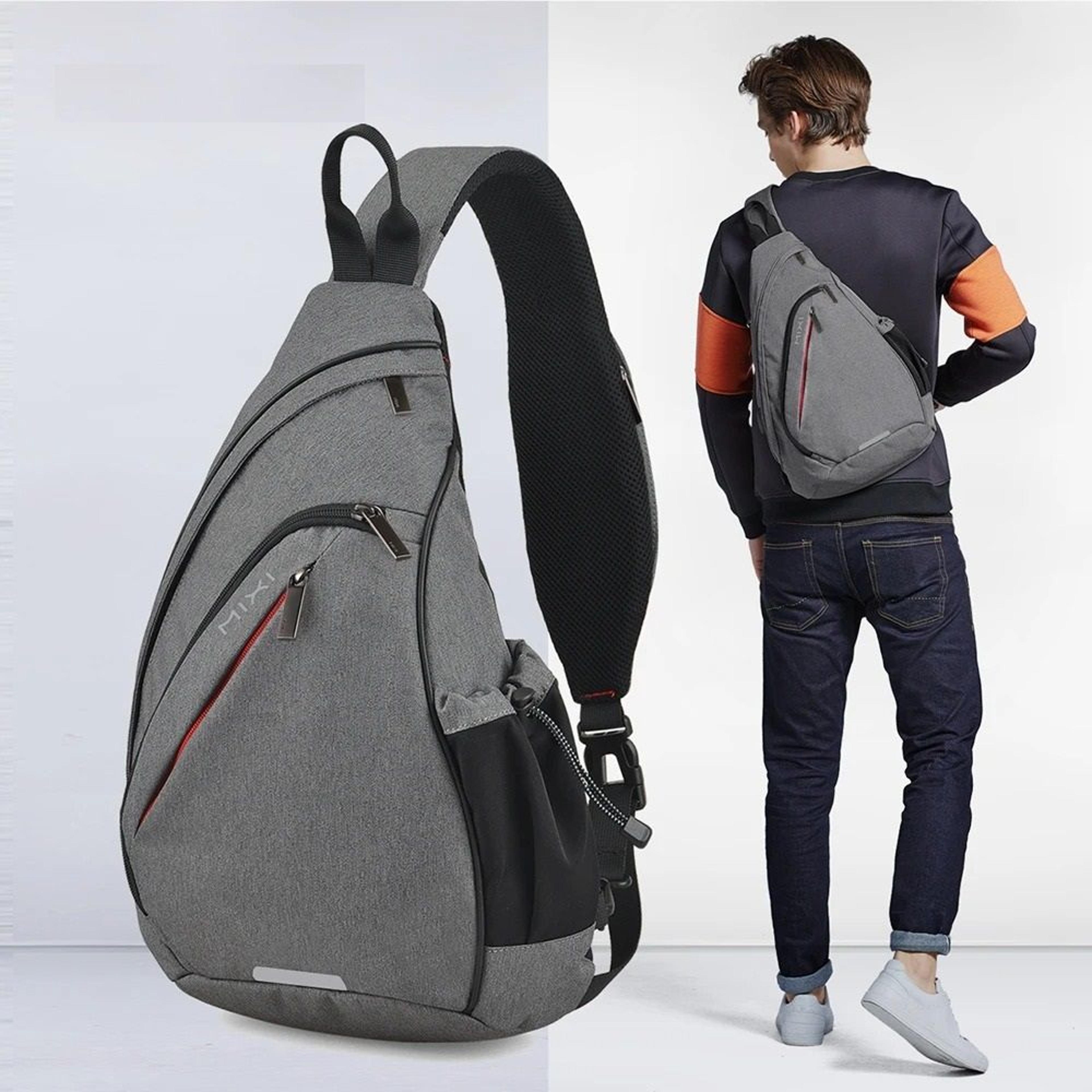 sling crossbody usb backpack for men & women