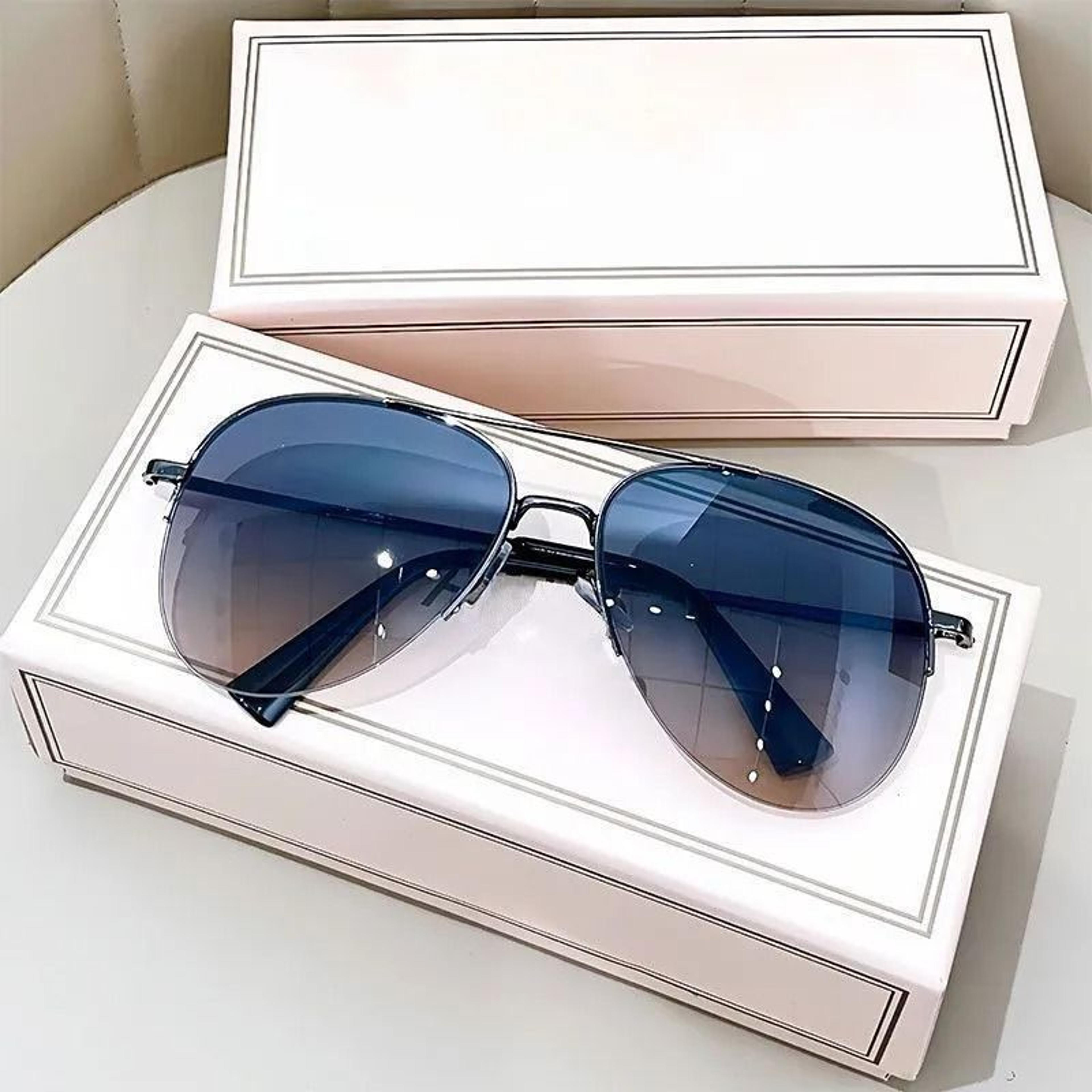 classic aviator metal frame sunglasses