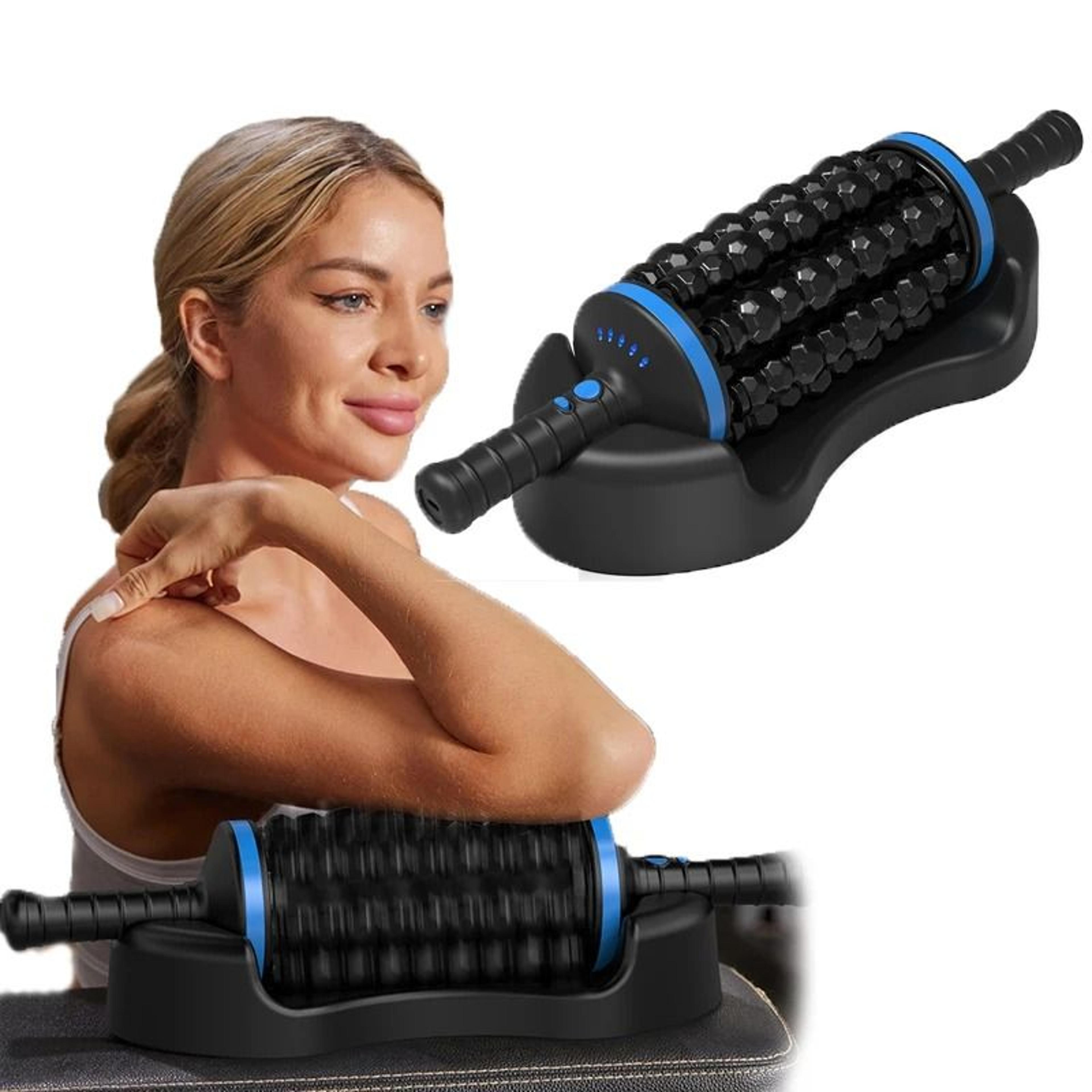 cordless roller body massager for muscle relaxation and pain relief