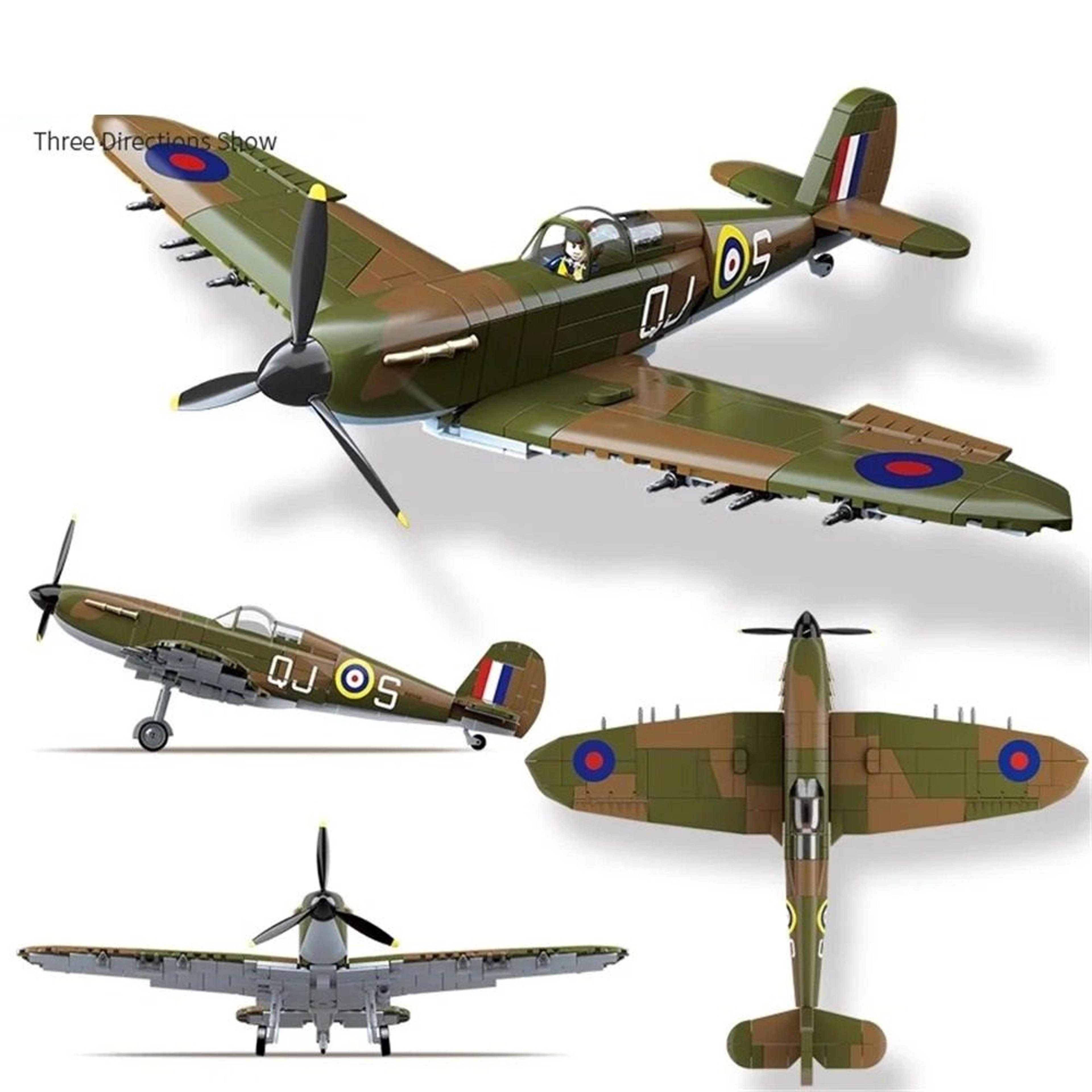 ww2 military fighter building block set