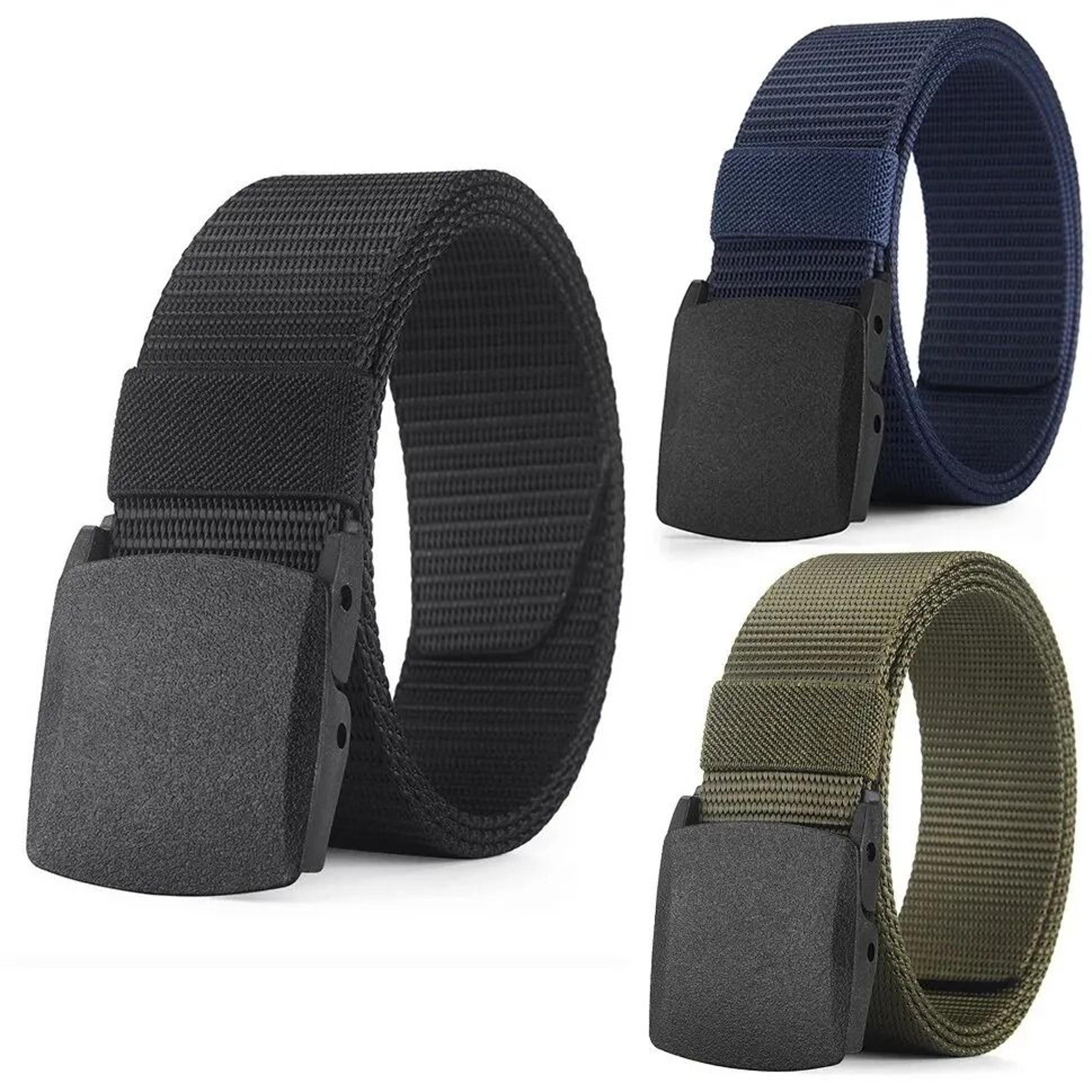 nylon canvas tactical belt with metal free buckle