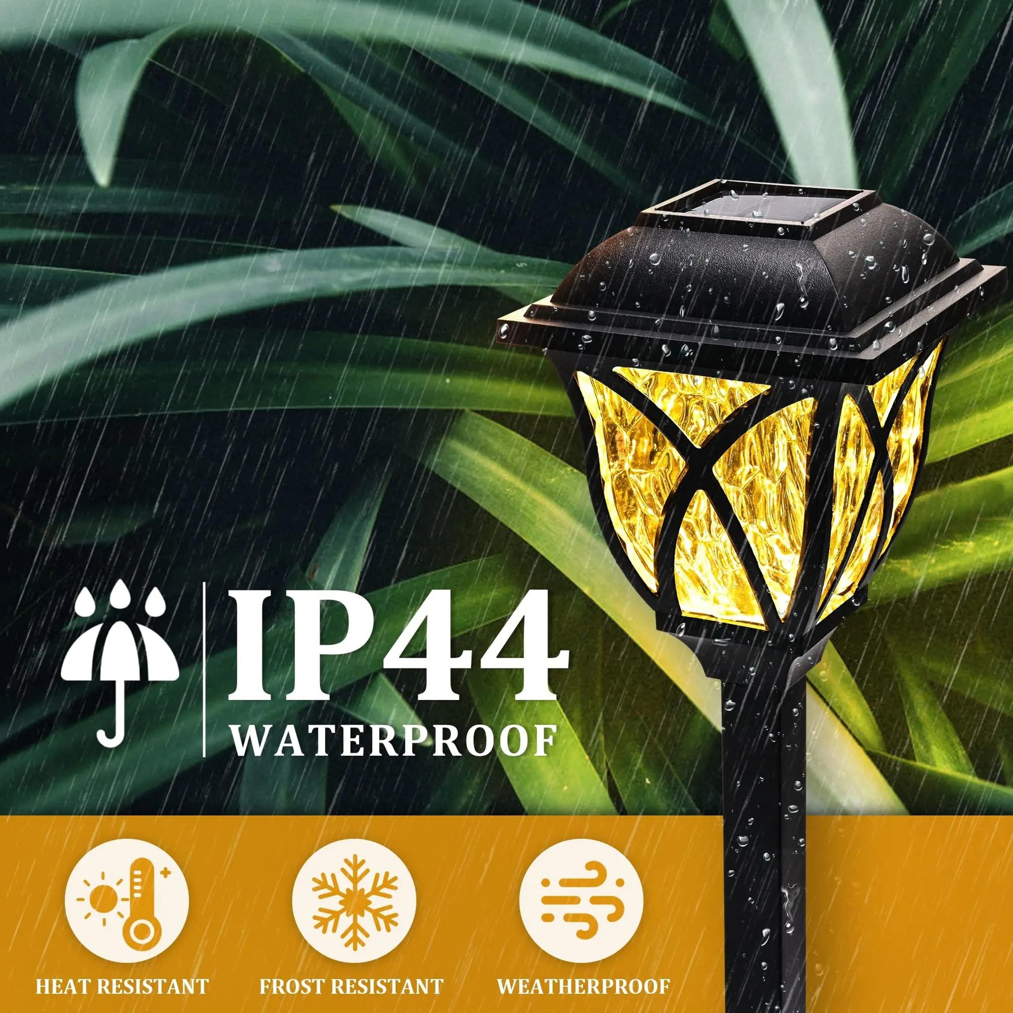 solarglow outdoor led pathway lights for garden and landscape lighting