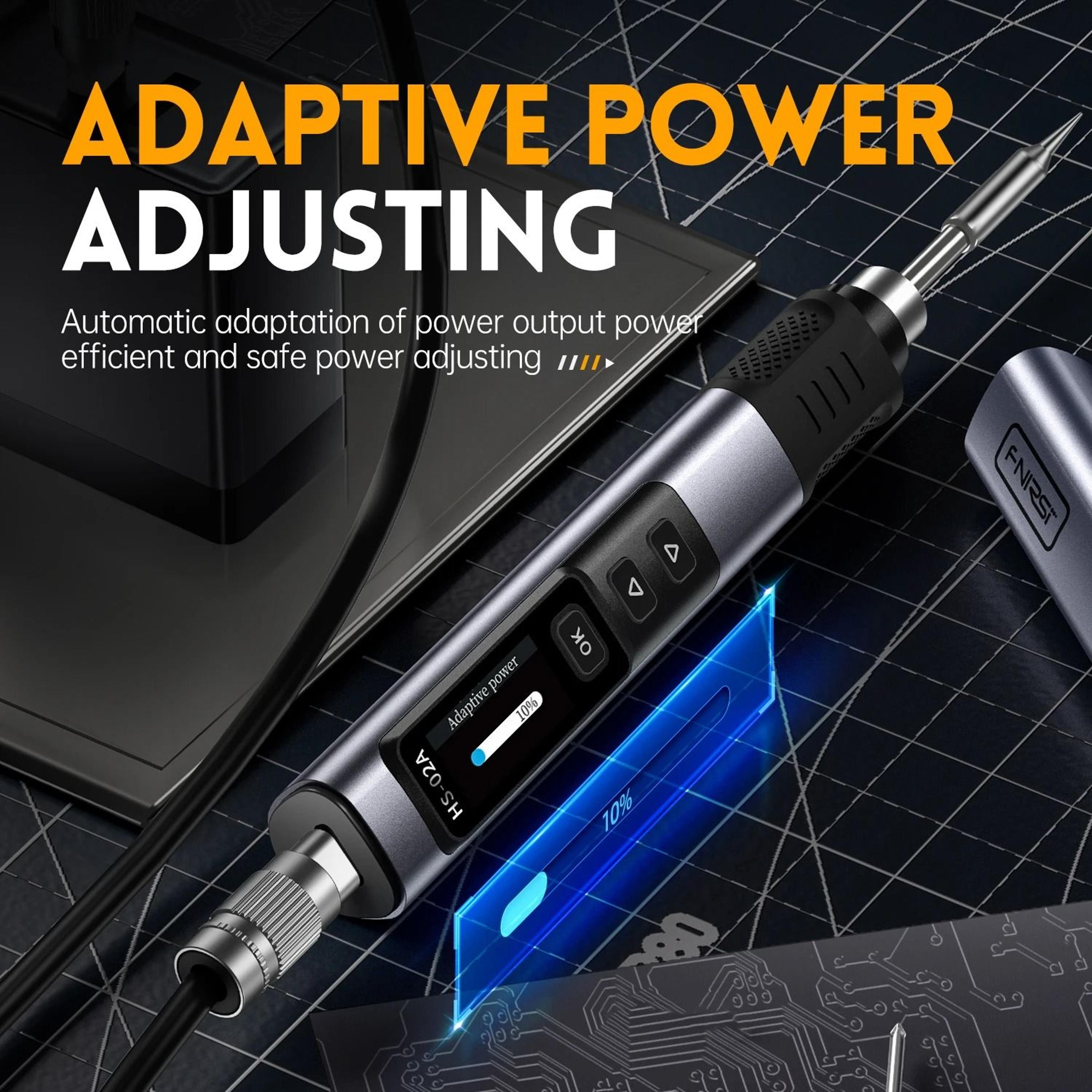 adjustable temperature soldering iron kit for precision welding and repair work