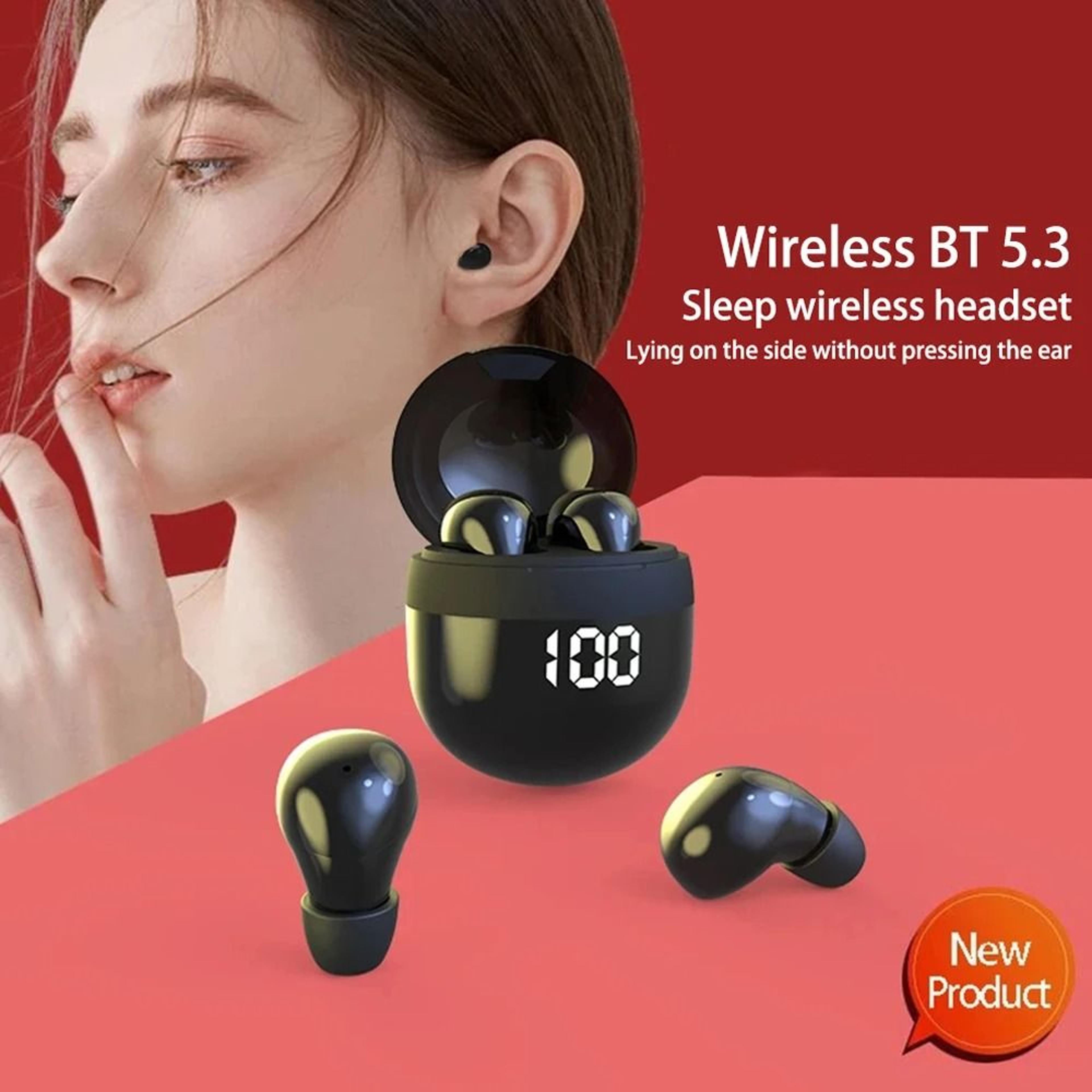 mini invisible wireless headphones with noise cancellation and hd audio