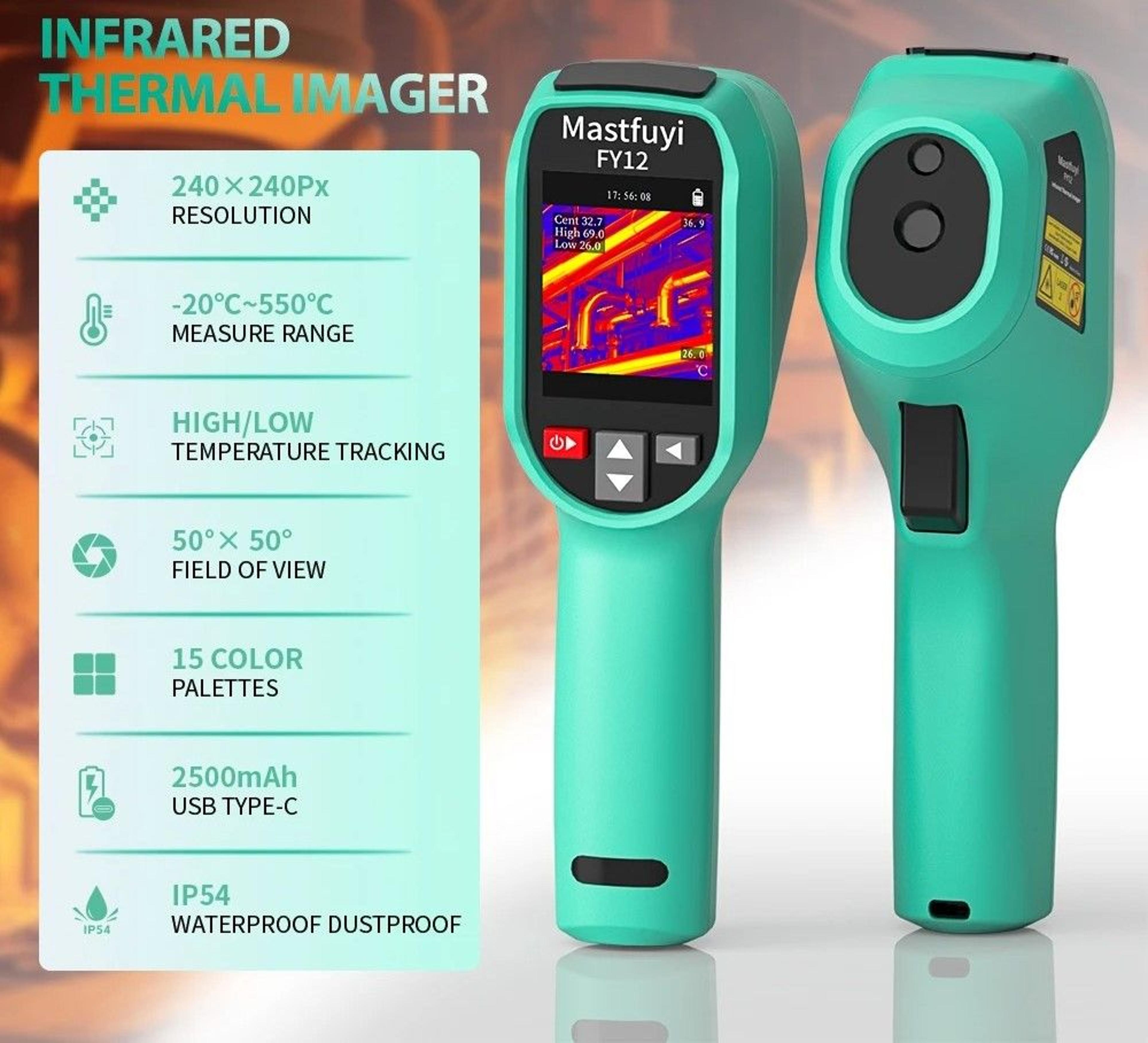 professional thermal imaging camera for home and industrial use