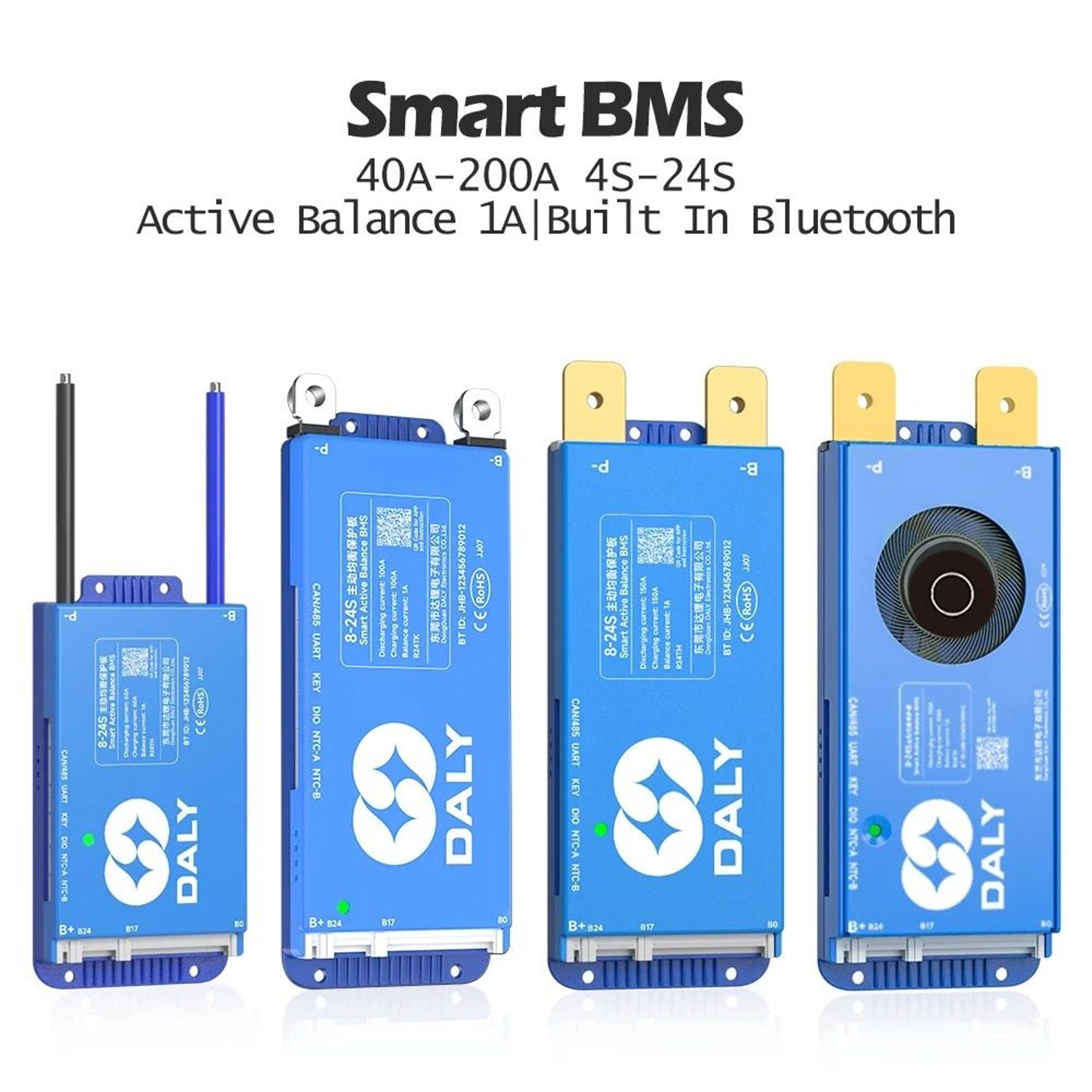 smart bms with bluetooth and wifi for battery protection and monitoring