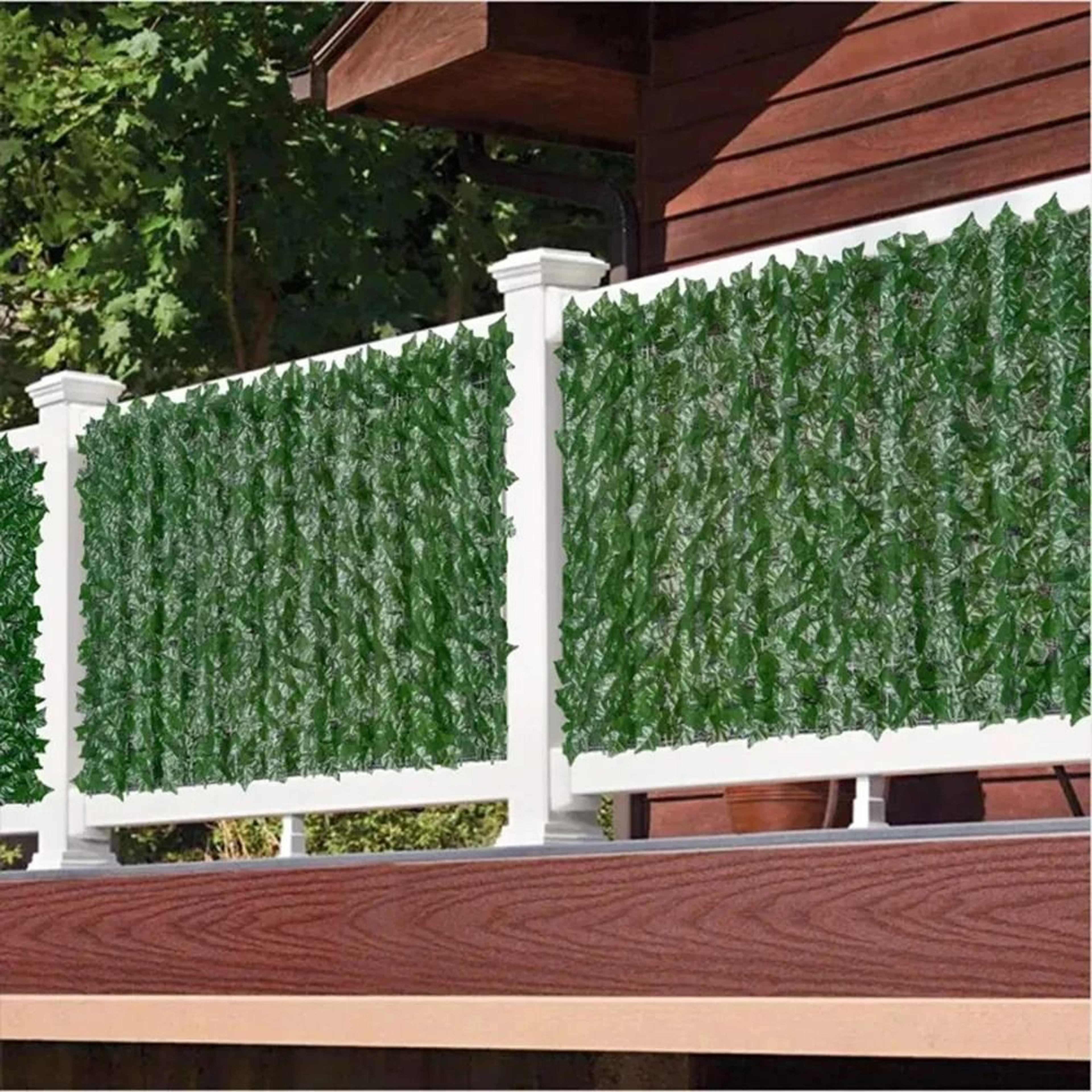 artificial ivy hedge privacy fence panels for home and garden