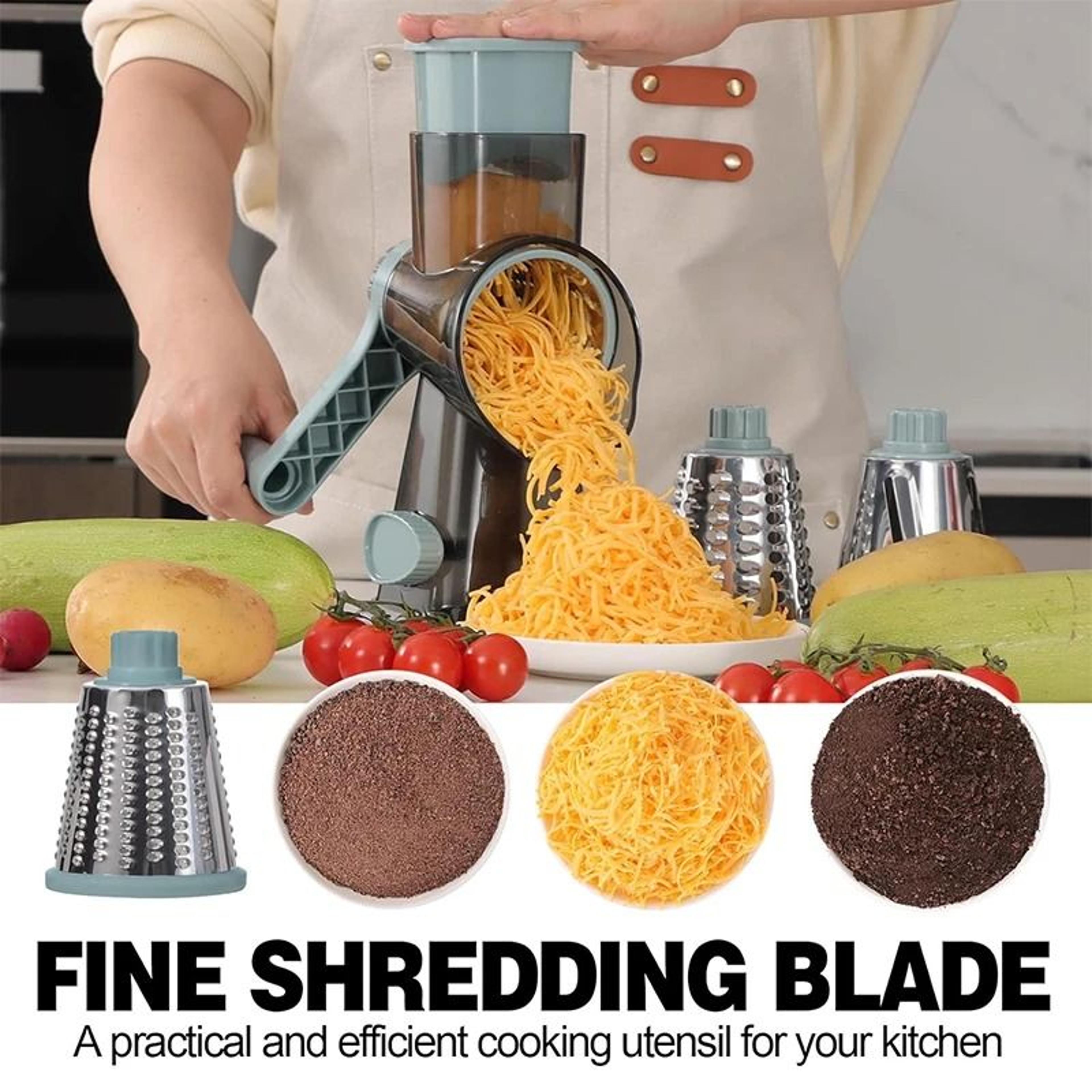 3 in 1 rotary cheese and vegetable grater