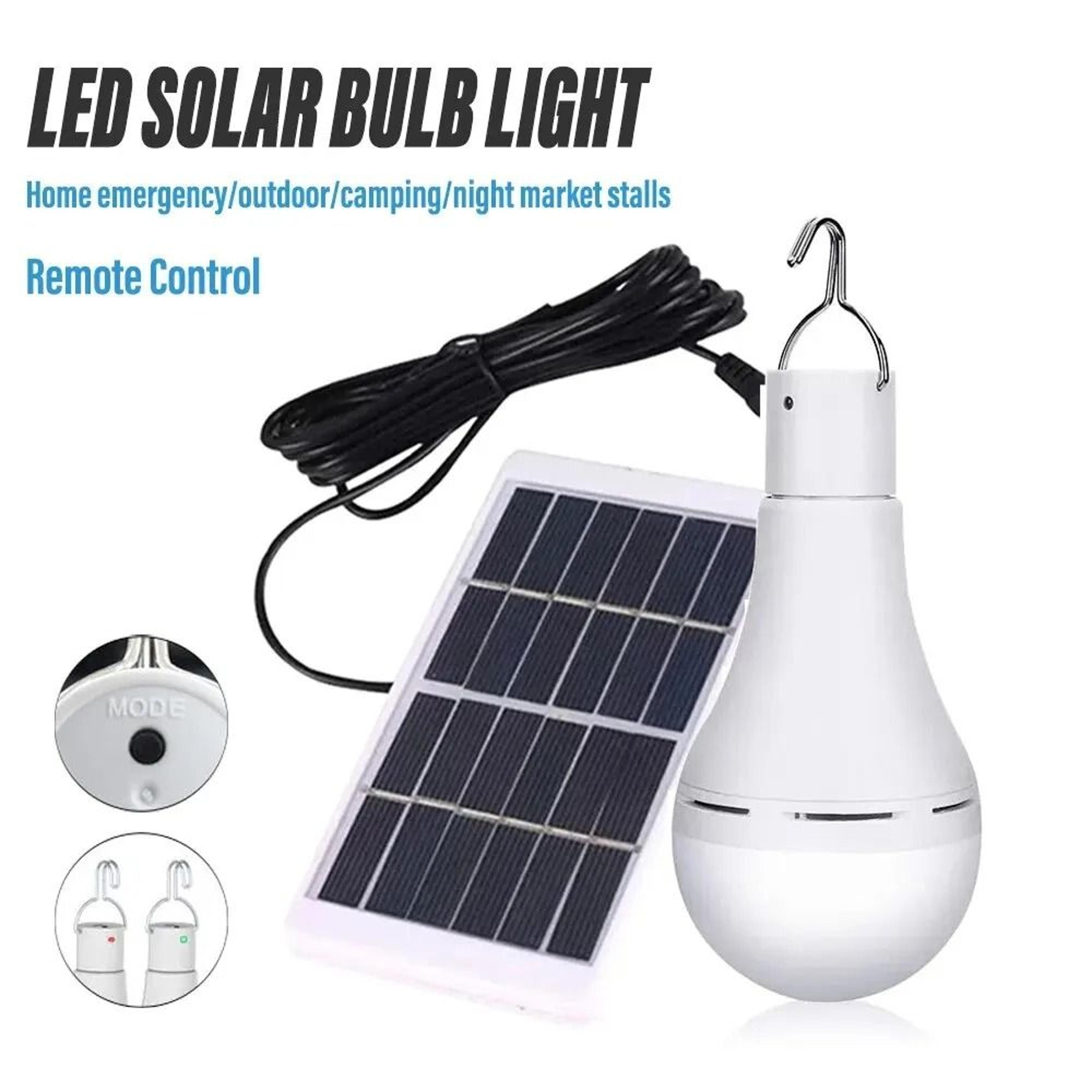 led solar lamp bulb outdoor waterproof hanging light