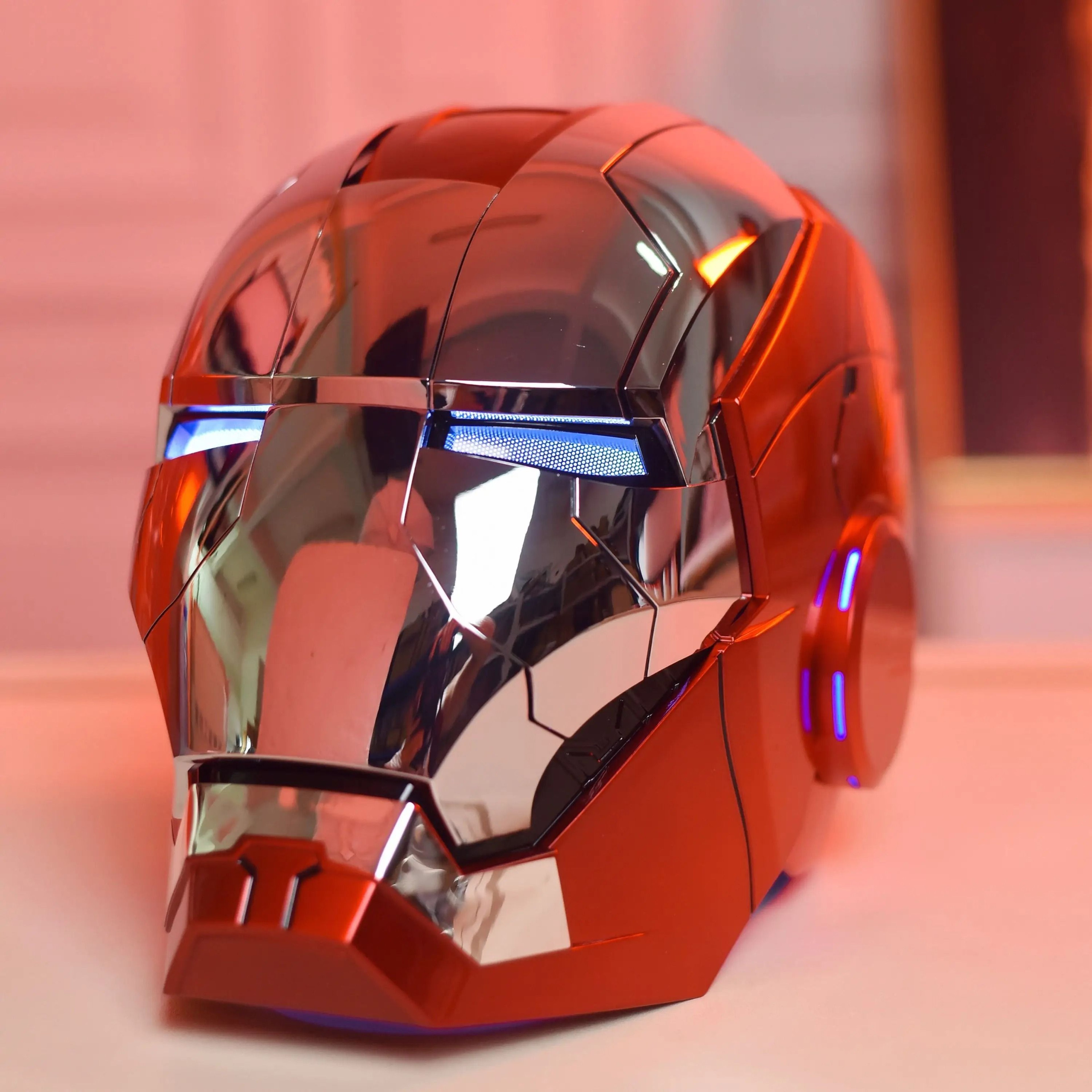 cool iron man helmet XSociety Official MK5 - in Built Jarvis AI This authentic replica elevates your cosplay Wearable Voice Control Iron Man