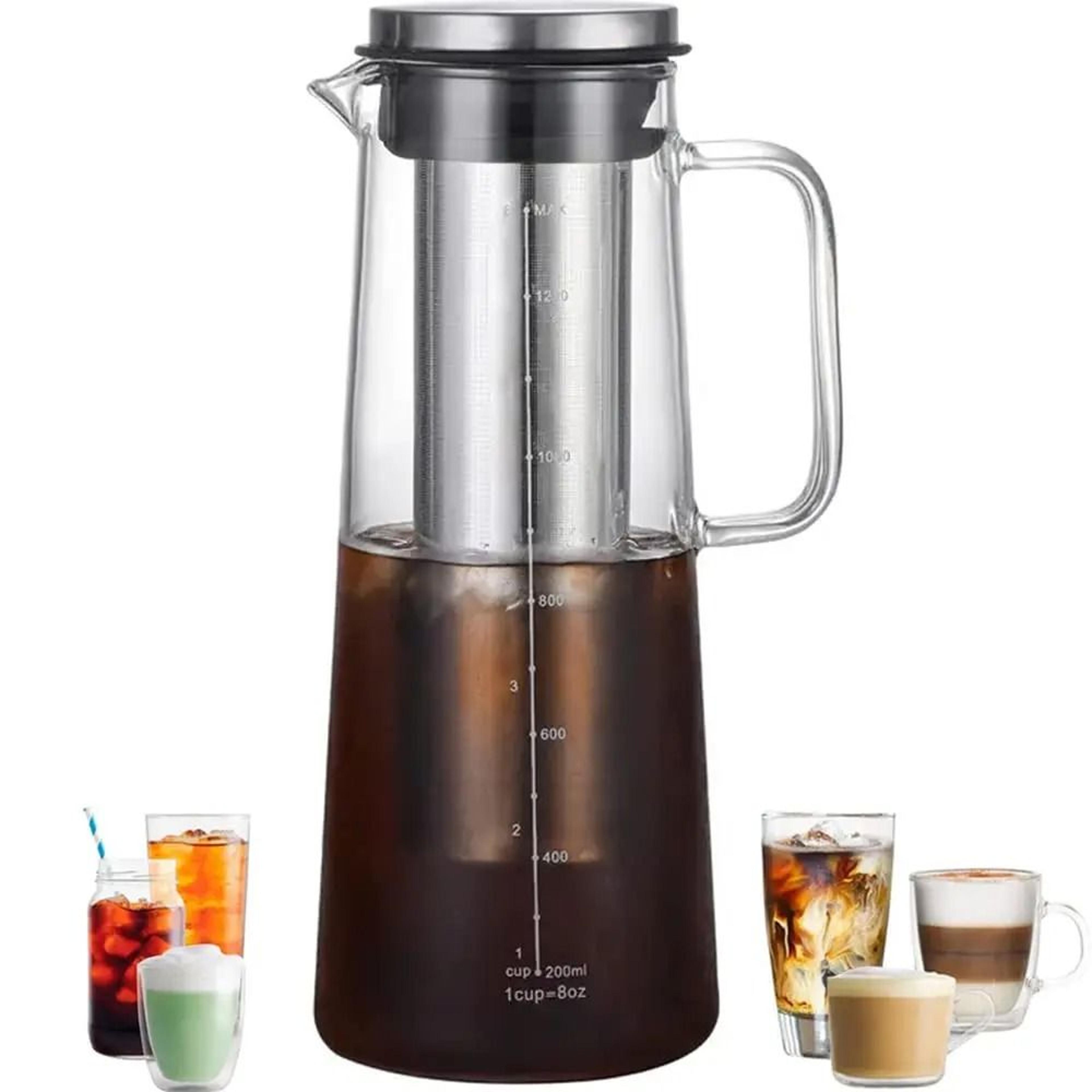 airtight cold brew and tea infuser glass carafe