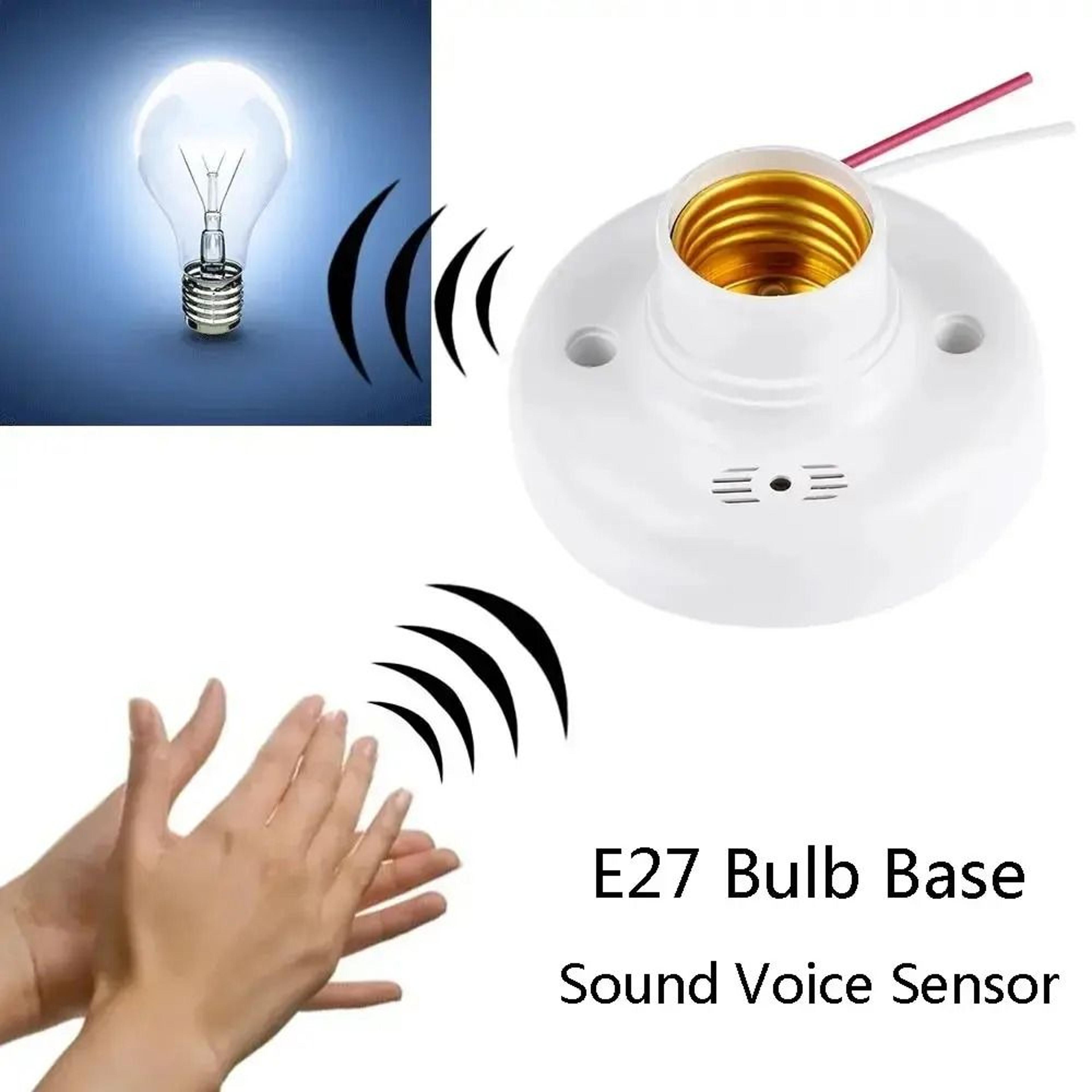 e27 voice control delay socket adapter for led bulbs
