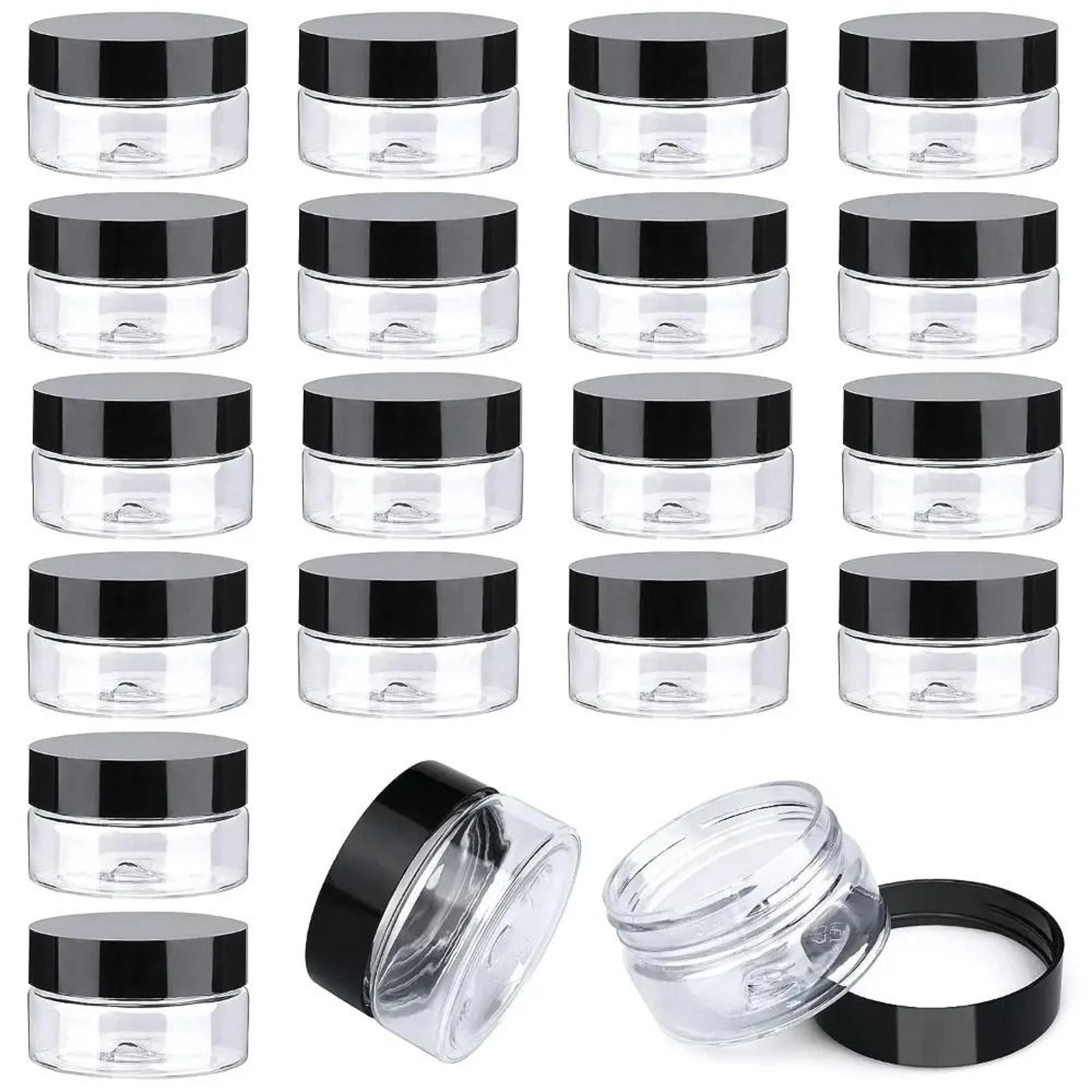 travel cosmetic jar set for creams and lotions