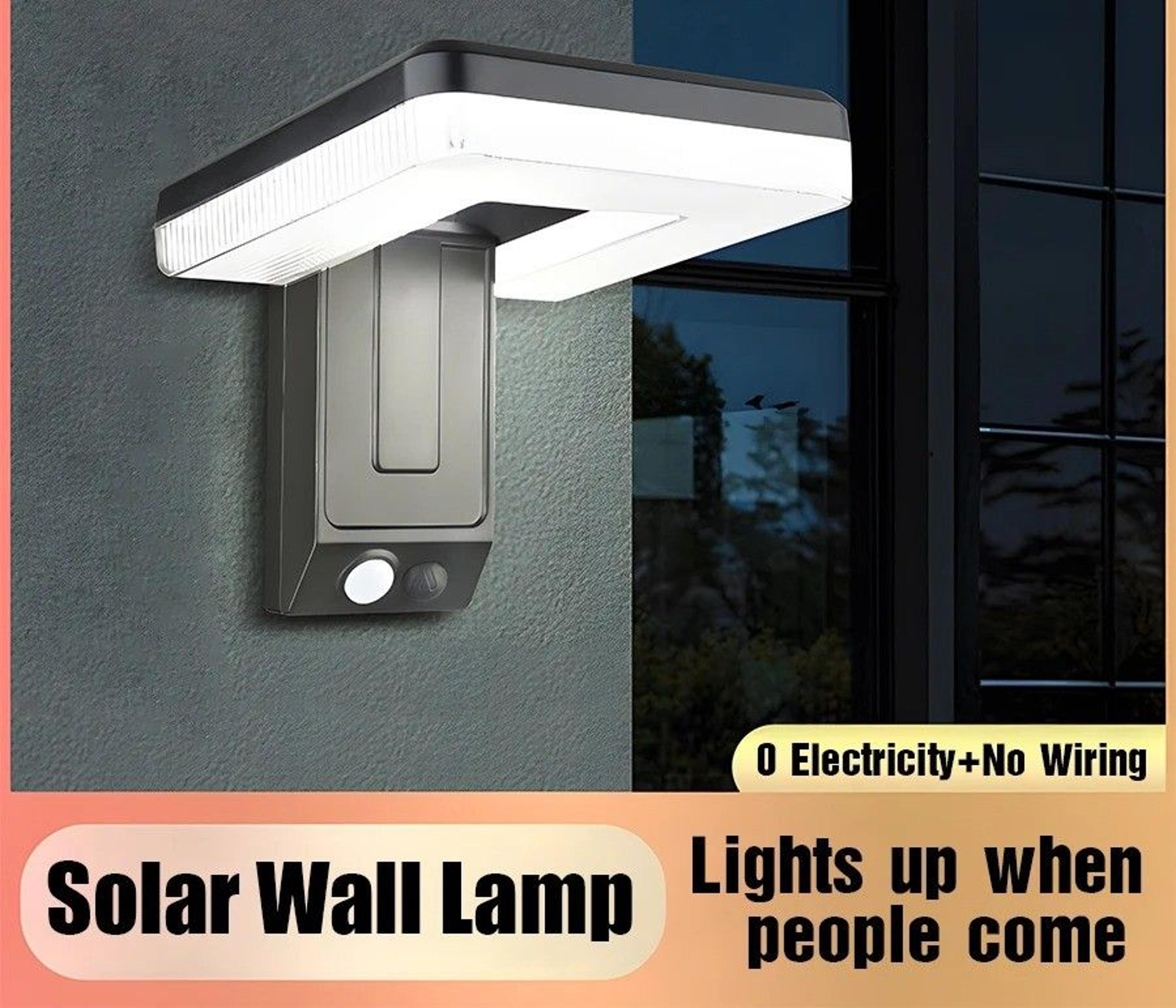 foldable solar led outdoor light with motion sensor