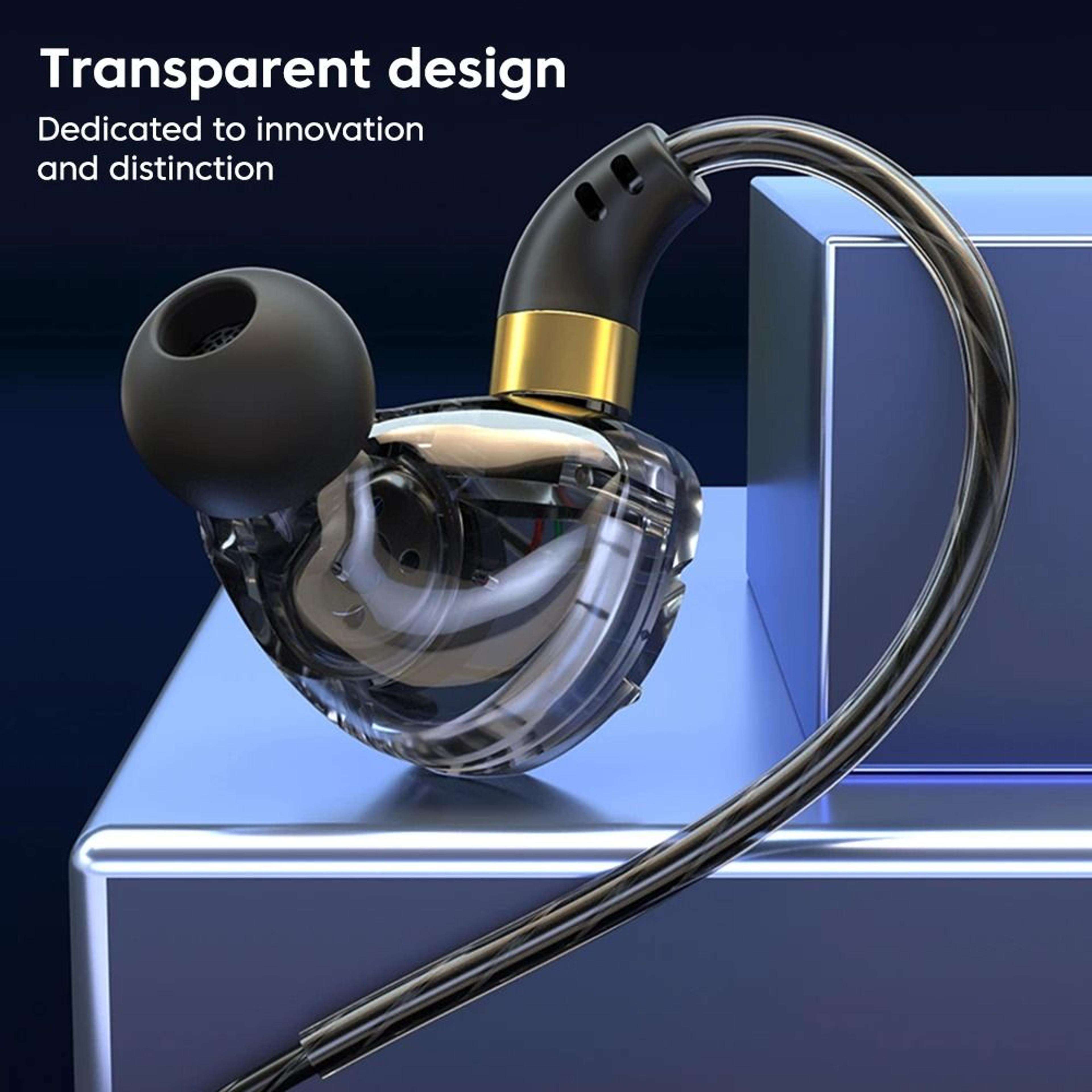 wired in ear headphones with hifi sound and deep bass