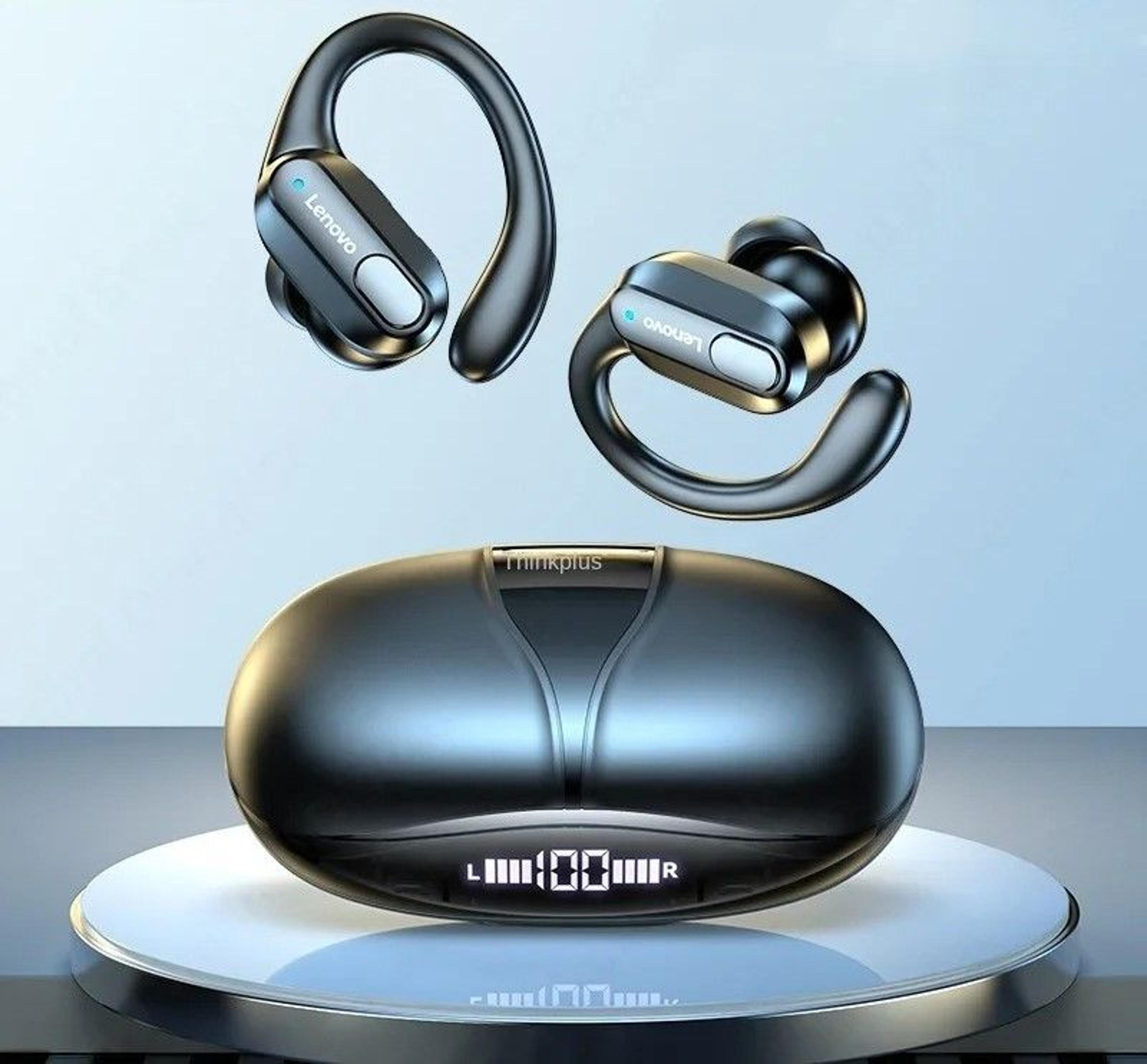 wireless sports earbuds with led power display